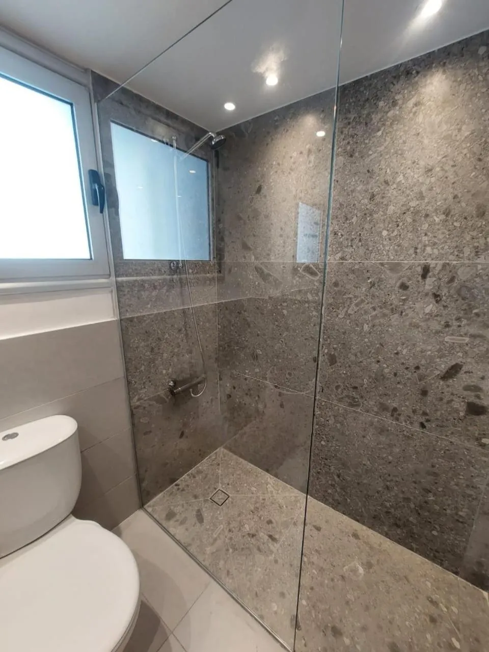 Shower in Beachfront Amazing New Apartment
