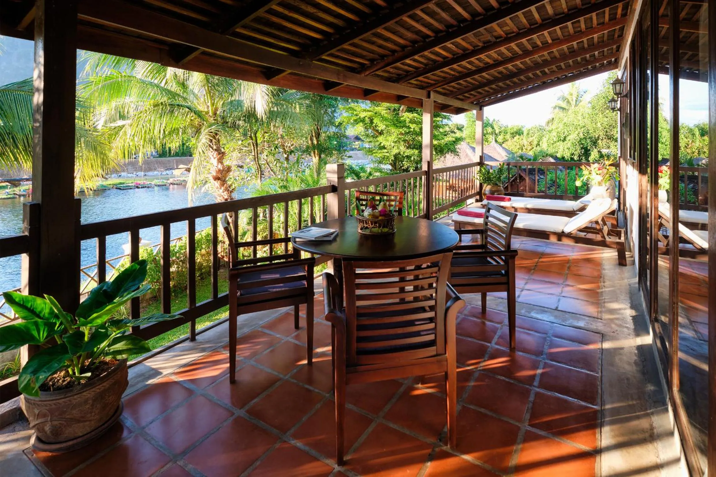 Balcony/Terrace in Riverside Boutique Resort, Vang Vieng