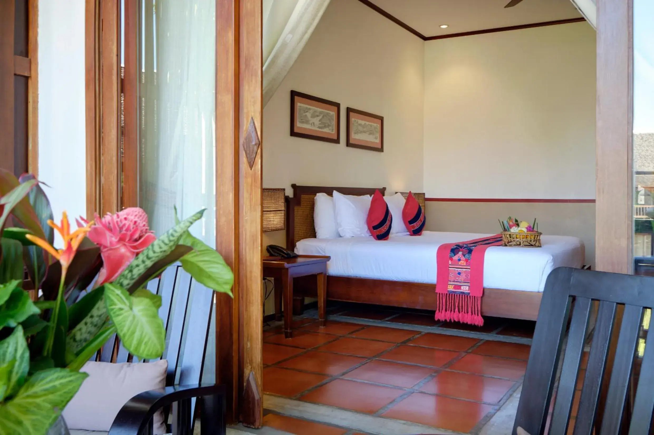 Bedroom, Bed in Riverside Boutique Resort, Vang Vieng Bedroom, Bed in Riverside Boutique Resort, Vang Vieng