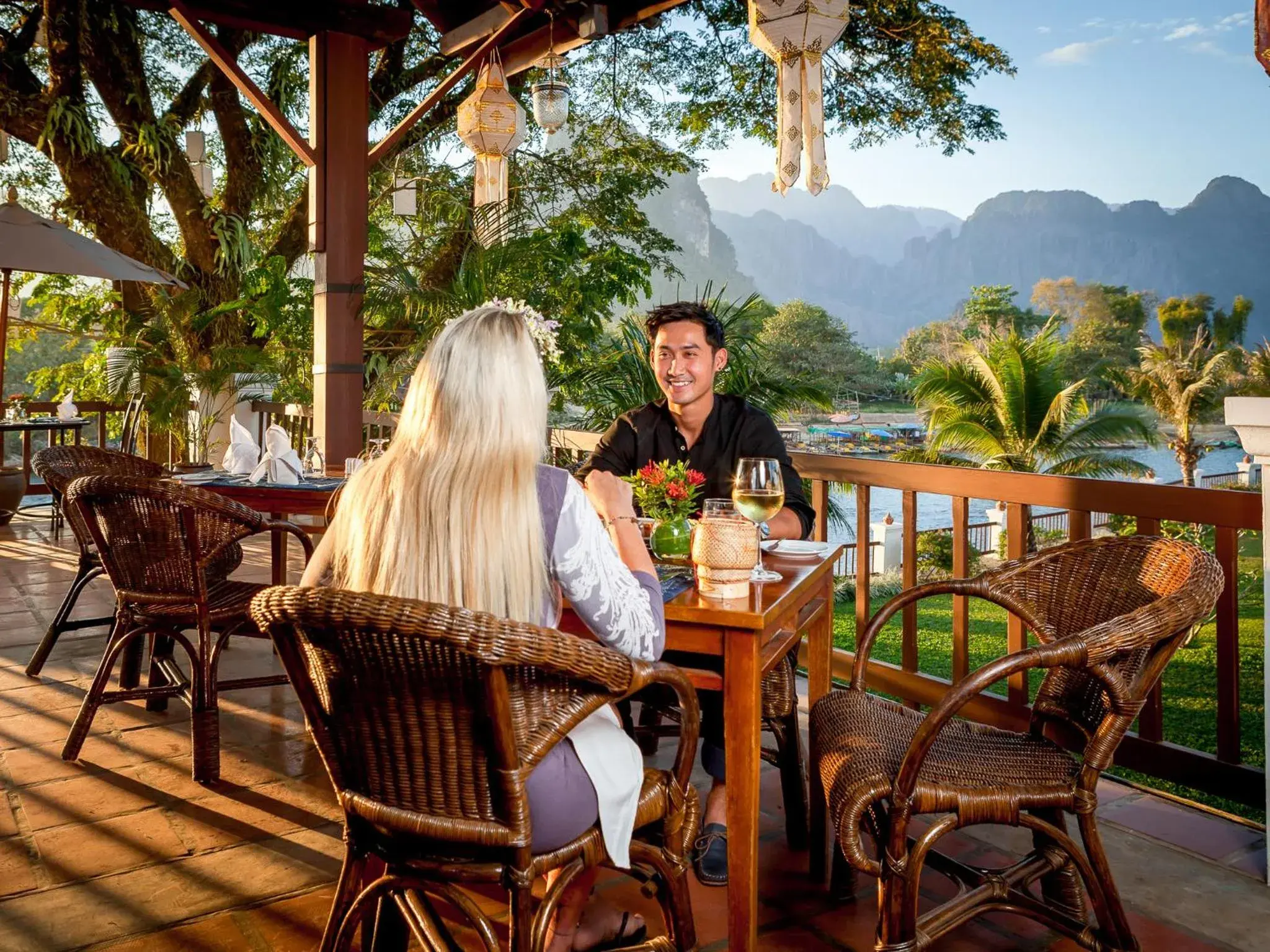 Restaurant/places to eat in Riverside Boutique Resort, Vang Vieng Restaurant/places to eat in Riverside Boutique Resort, Vang Vieng