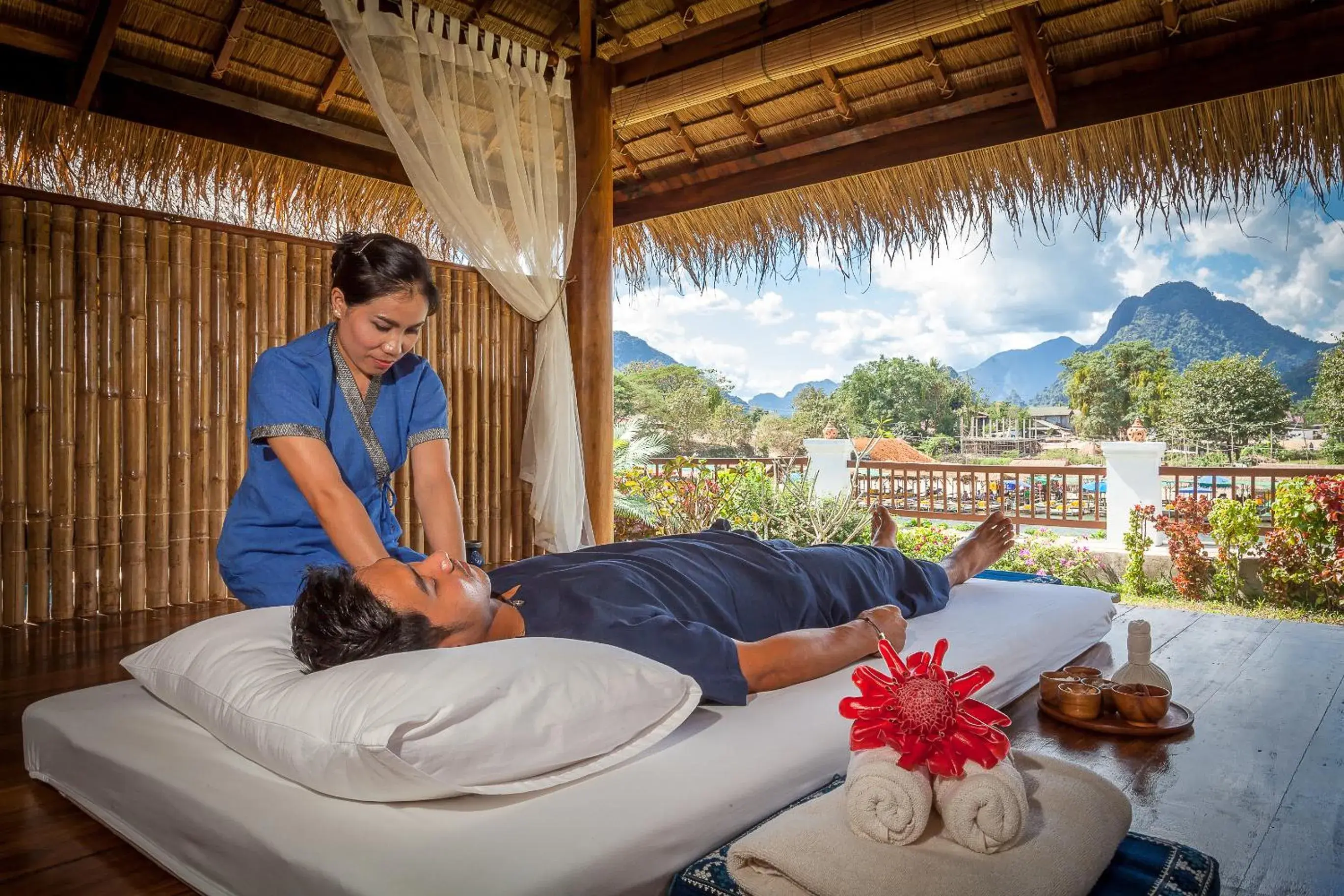 Spa and wellness centre/facilities in Riverside Boutique Resort, Vang Vieng Spa and wellness centre/facilities in Riverside Boutique Resort, Vang Vieng