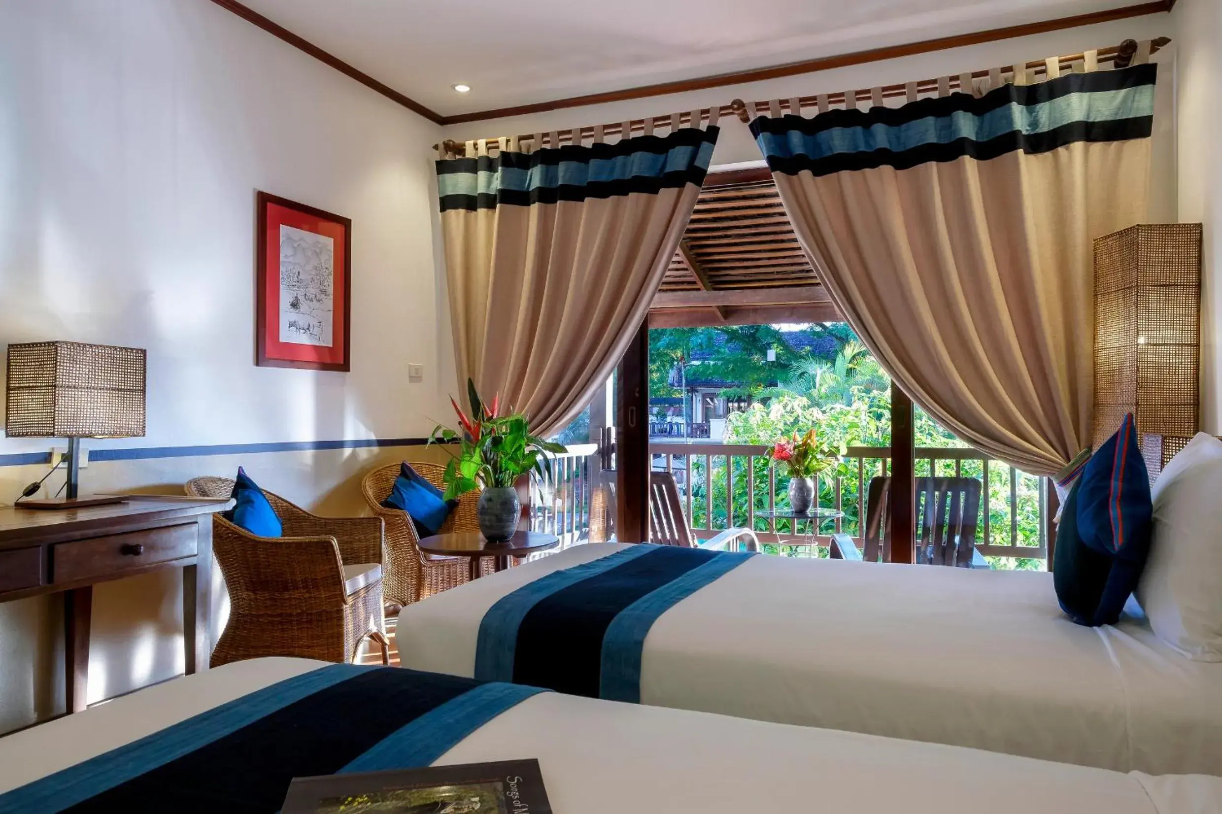Bedroom, Bed in Riverside Boutique Resort, Vang Vieng Bedroom, Bed in Riverside Boutique Resort, Vang Vieng