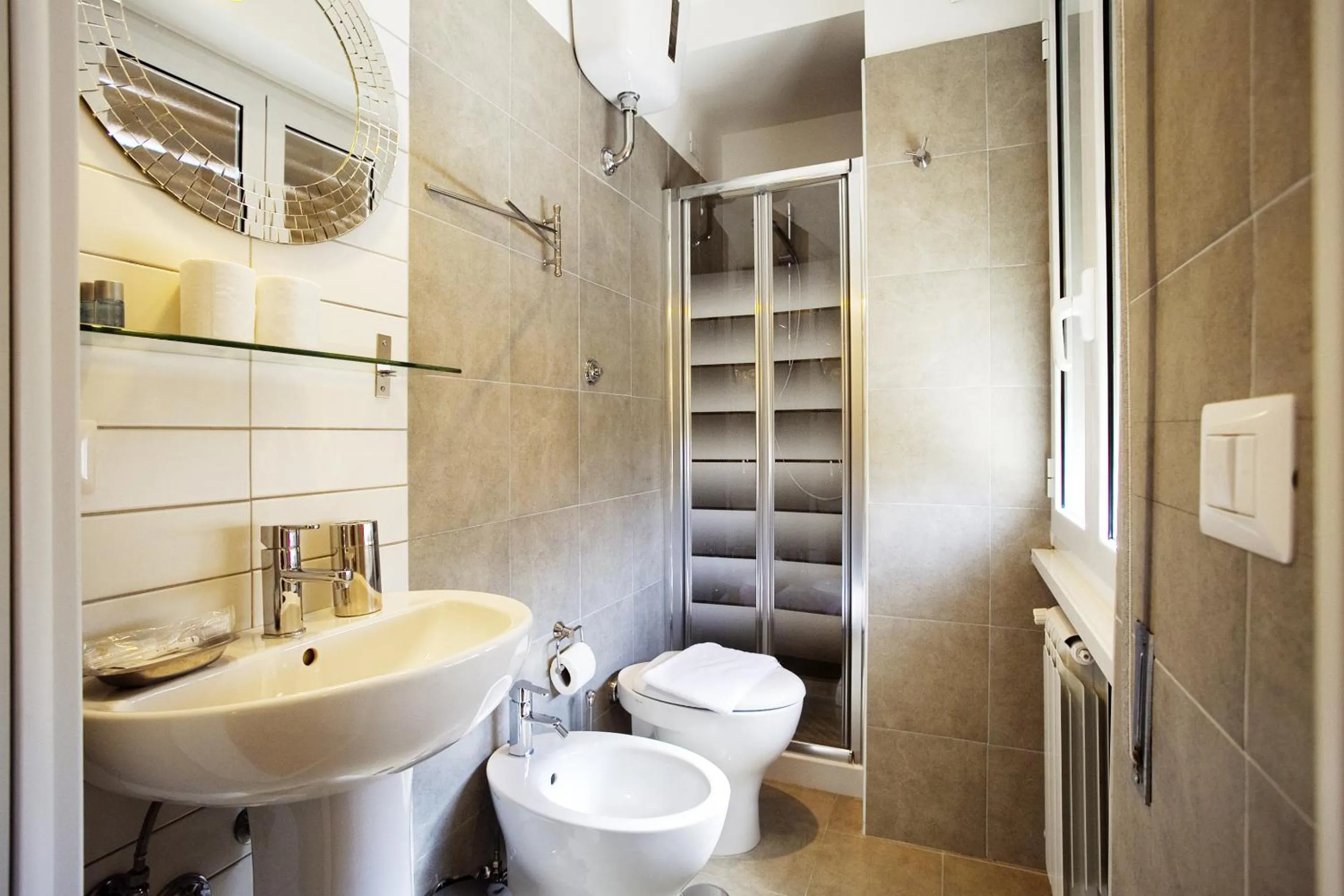 Bathroom in Affittacamere Nansen