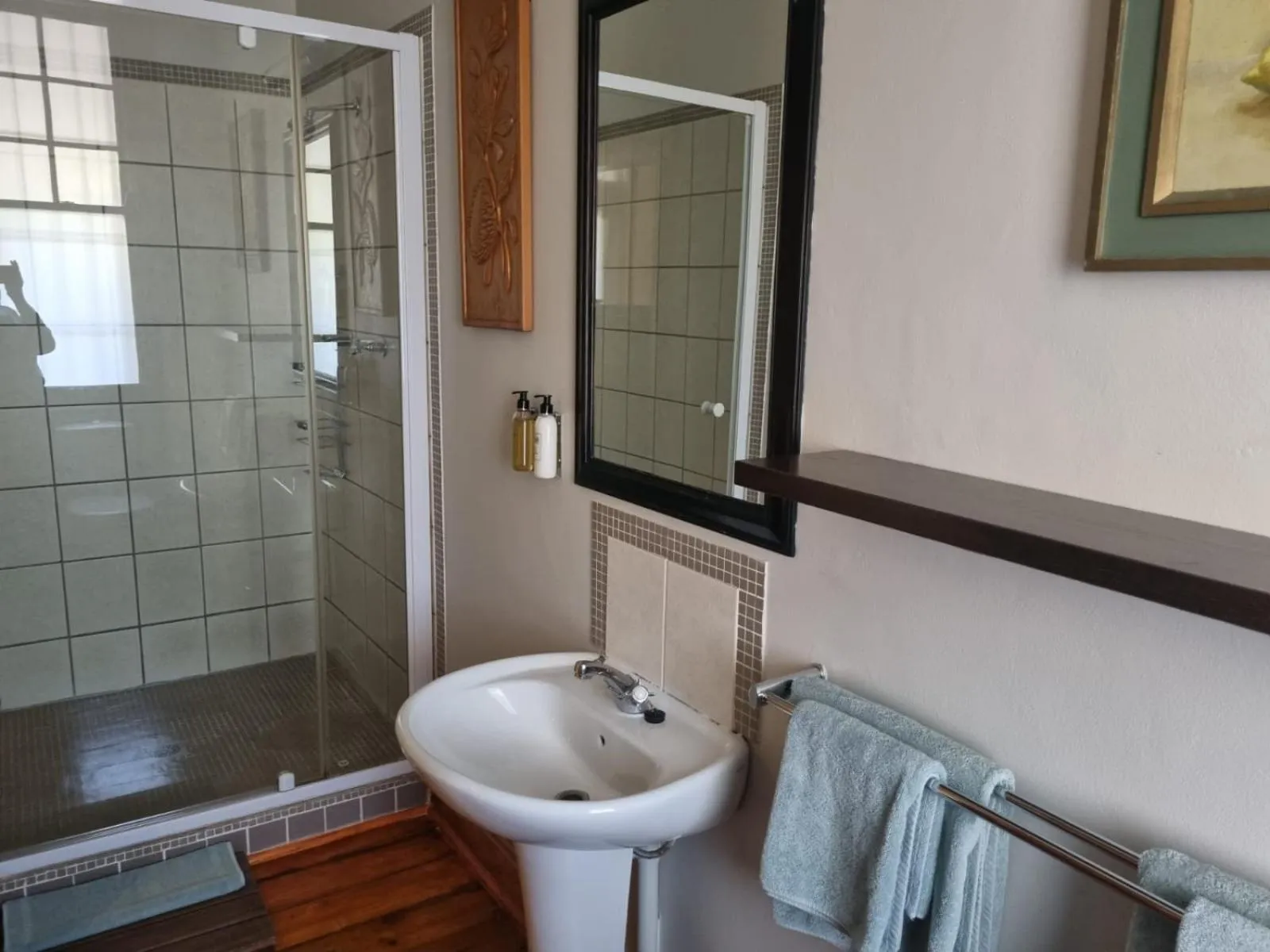 Shower in Ashanti Gardens Guesthouse