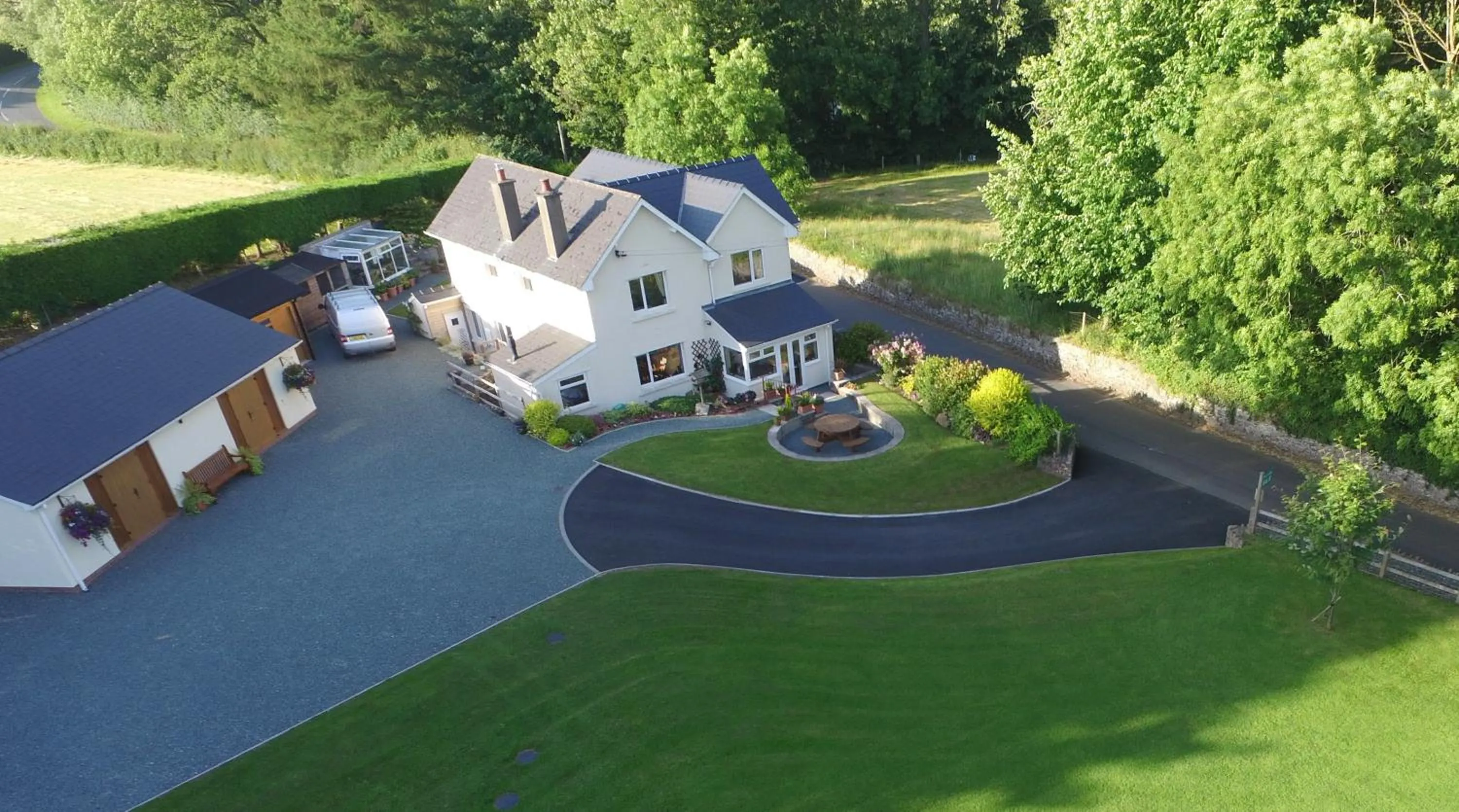 Bird's-eye View in The Lodge Brecon B&B