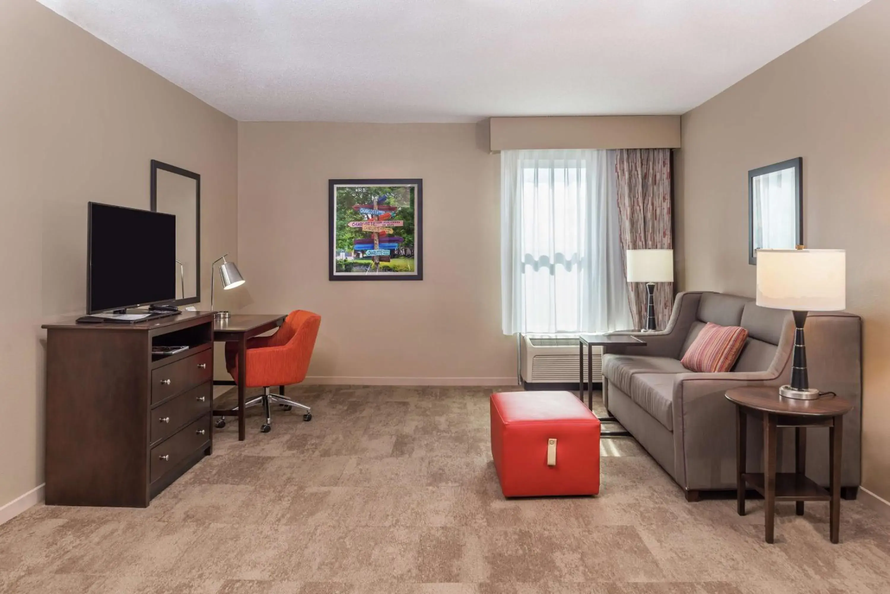 Bedroom in Hampton Inn & Suites Charlotte Arrowood Rd Bedroom in Hampton Inn & Suites Charlotte Arrowood Rd