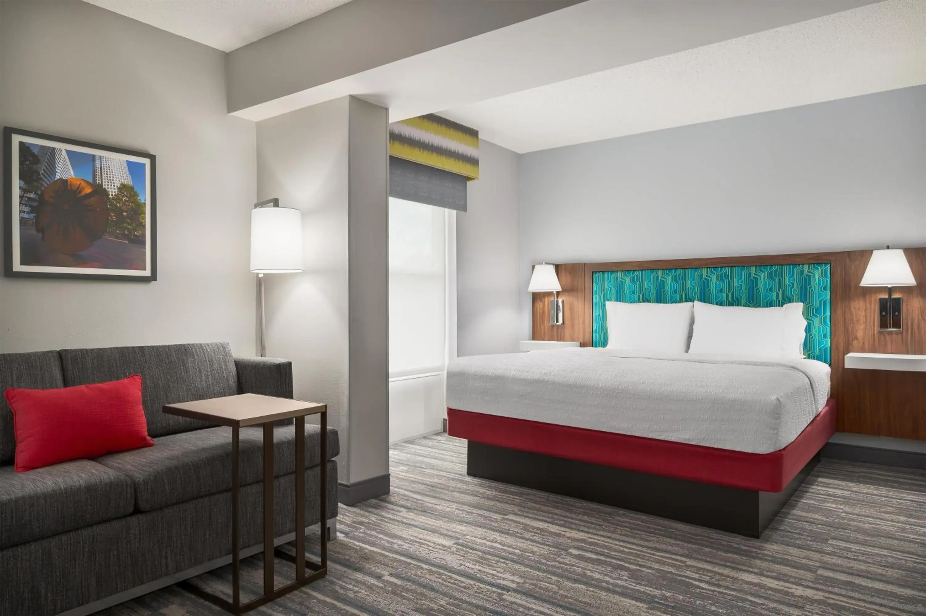 Bed in Hampton Inn & Suites Charlotte Arrowood Rd Bed in Hampton Inn & Suites Charlotte Arrowood Rd