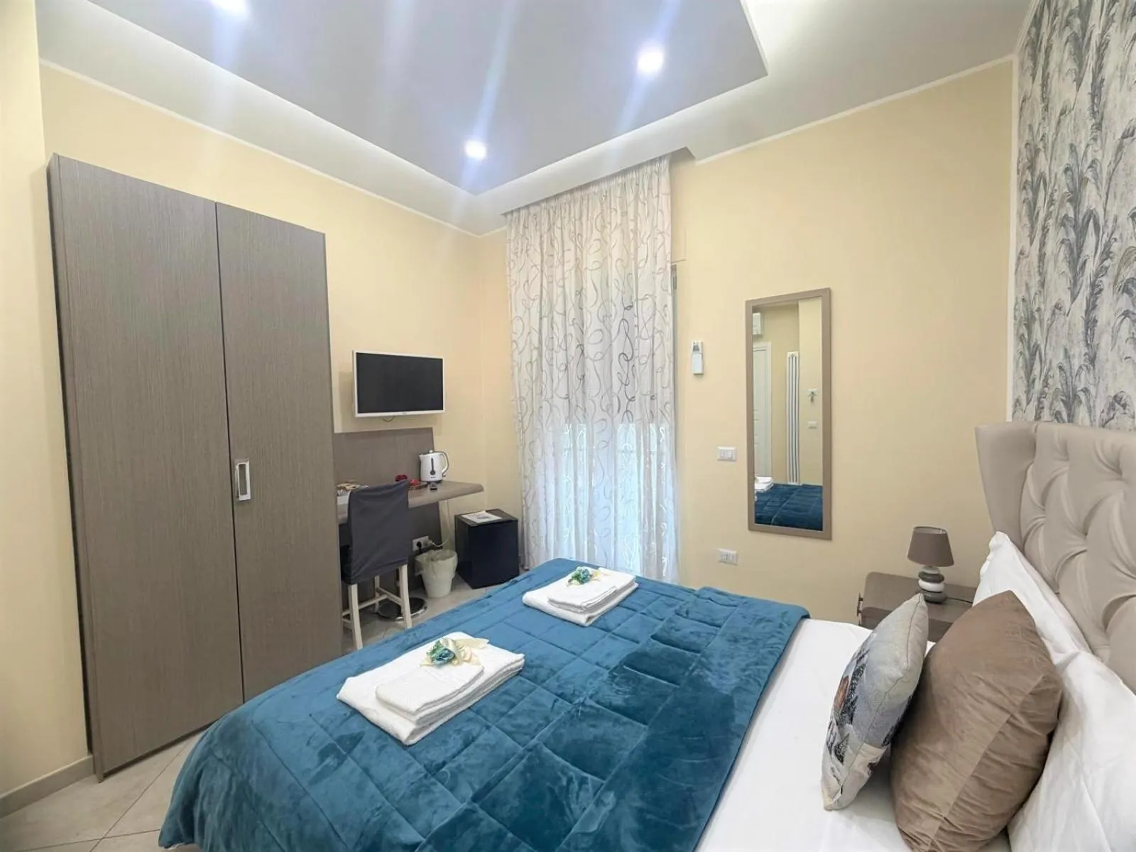 Bed in B&B Pompei Olympus