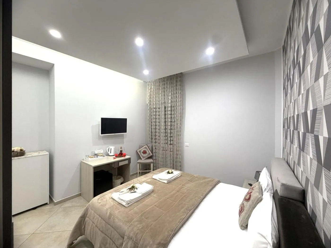 Bed in B&B Pompei Olympus