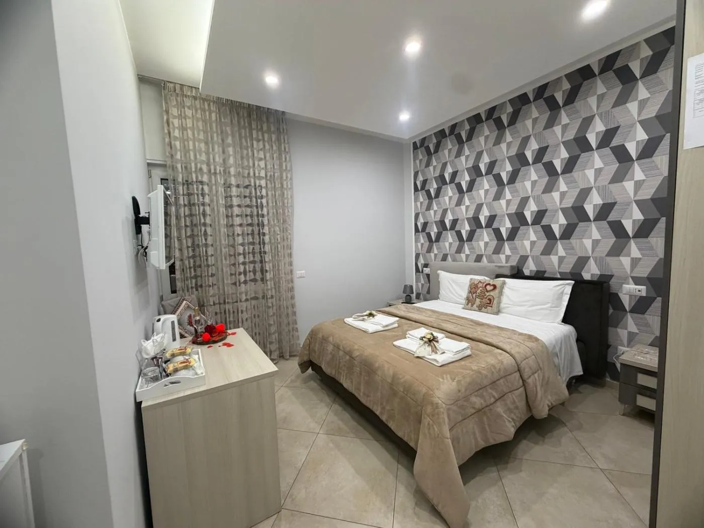 Bed in B&B Pompei Olympus