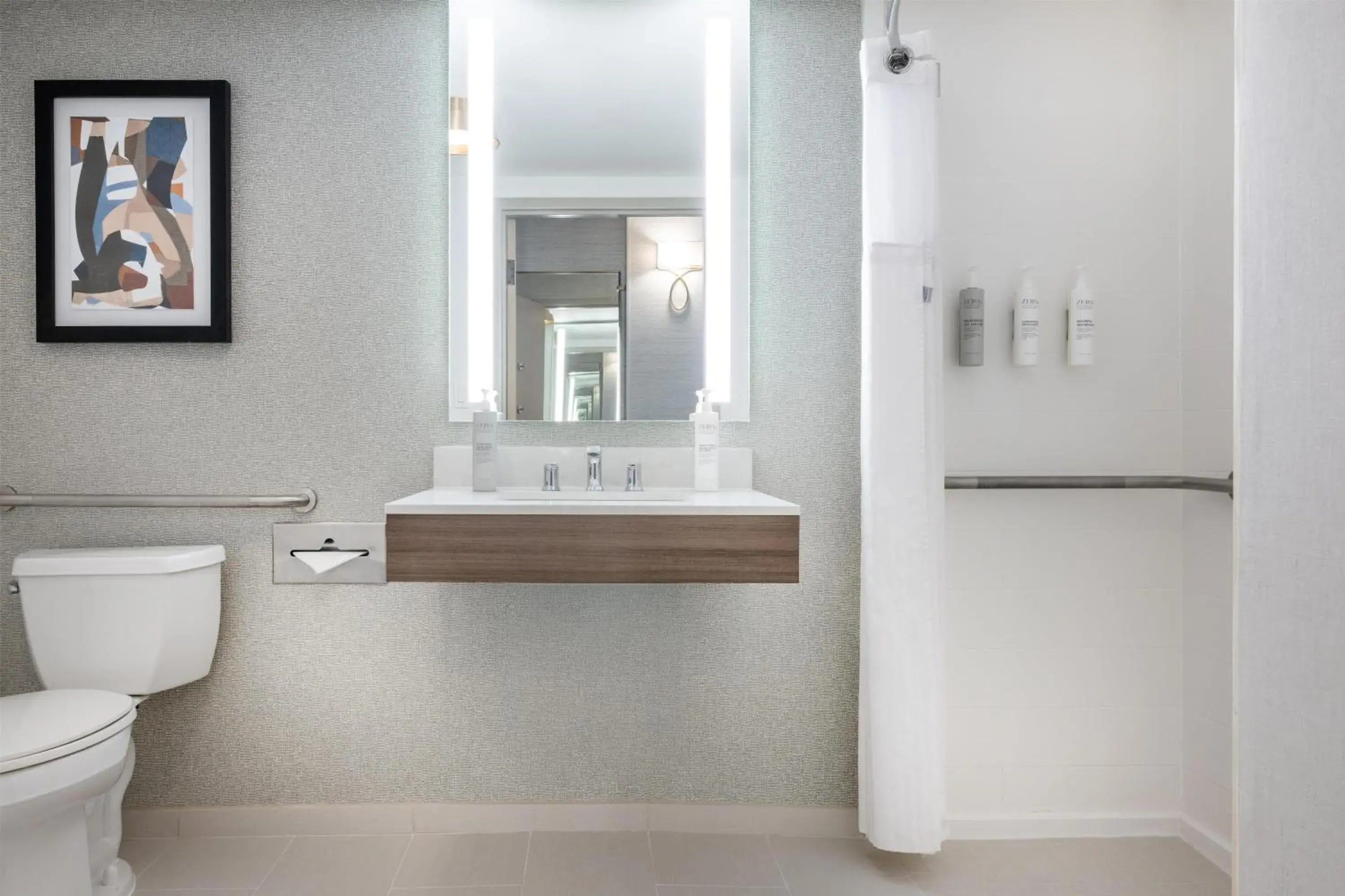 Bathroom in Hilton Garden Inn Denver Tech Center Bathroom in Hilton Garden Inn Denver Tech Center