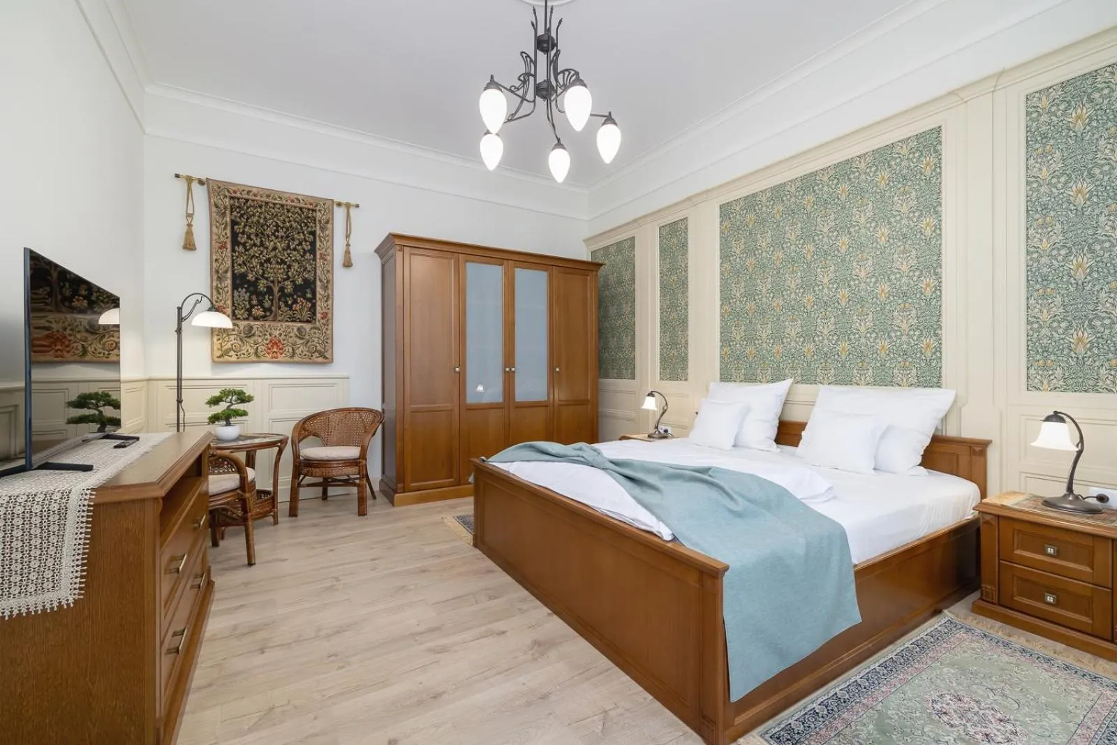 Bed in Elegant Apartments