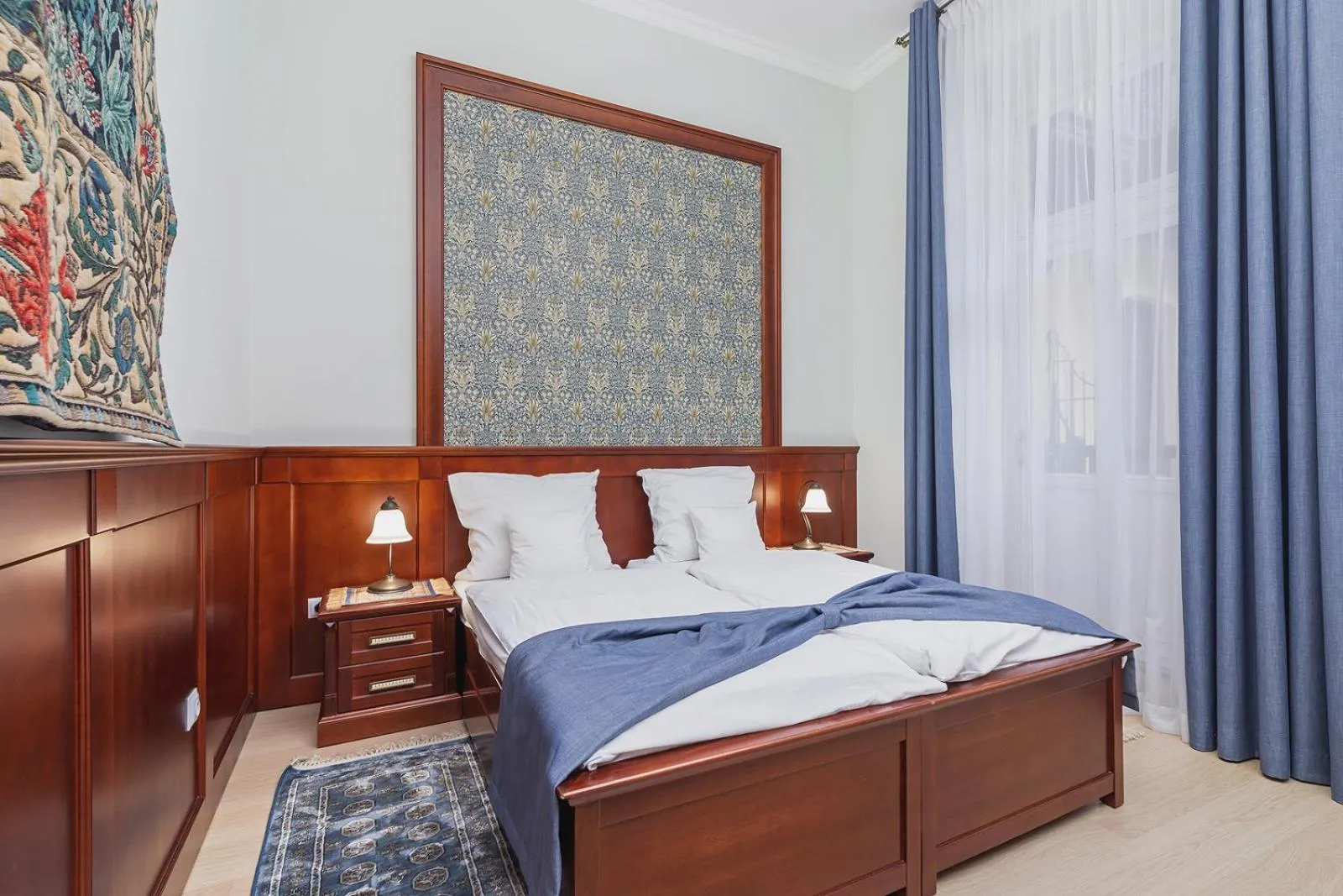 Bedroom, Bed in Elegant Apartments