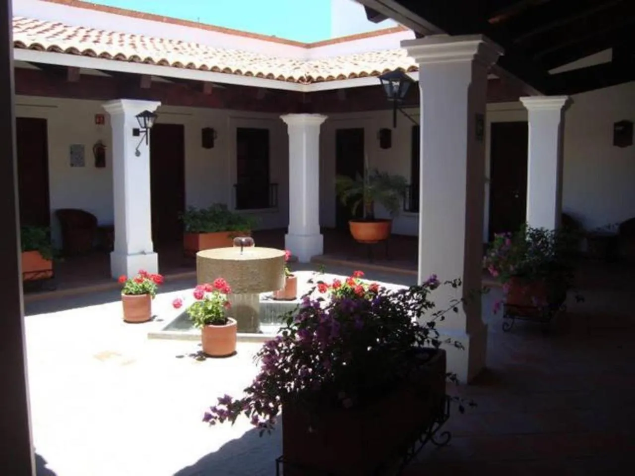 Patio in Hotel Posada Santa Rita