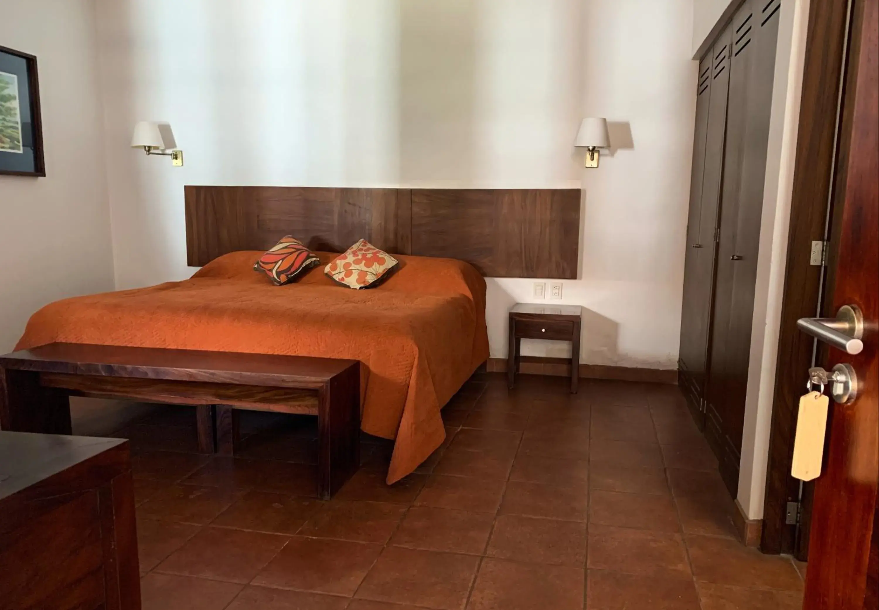 Bed in Hotel Posada Santa Rita Bed in Hotel Posada Santa Rita