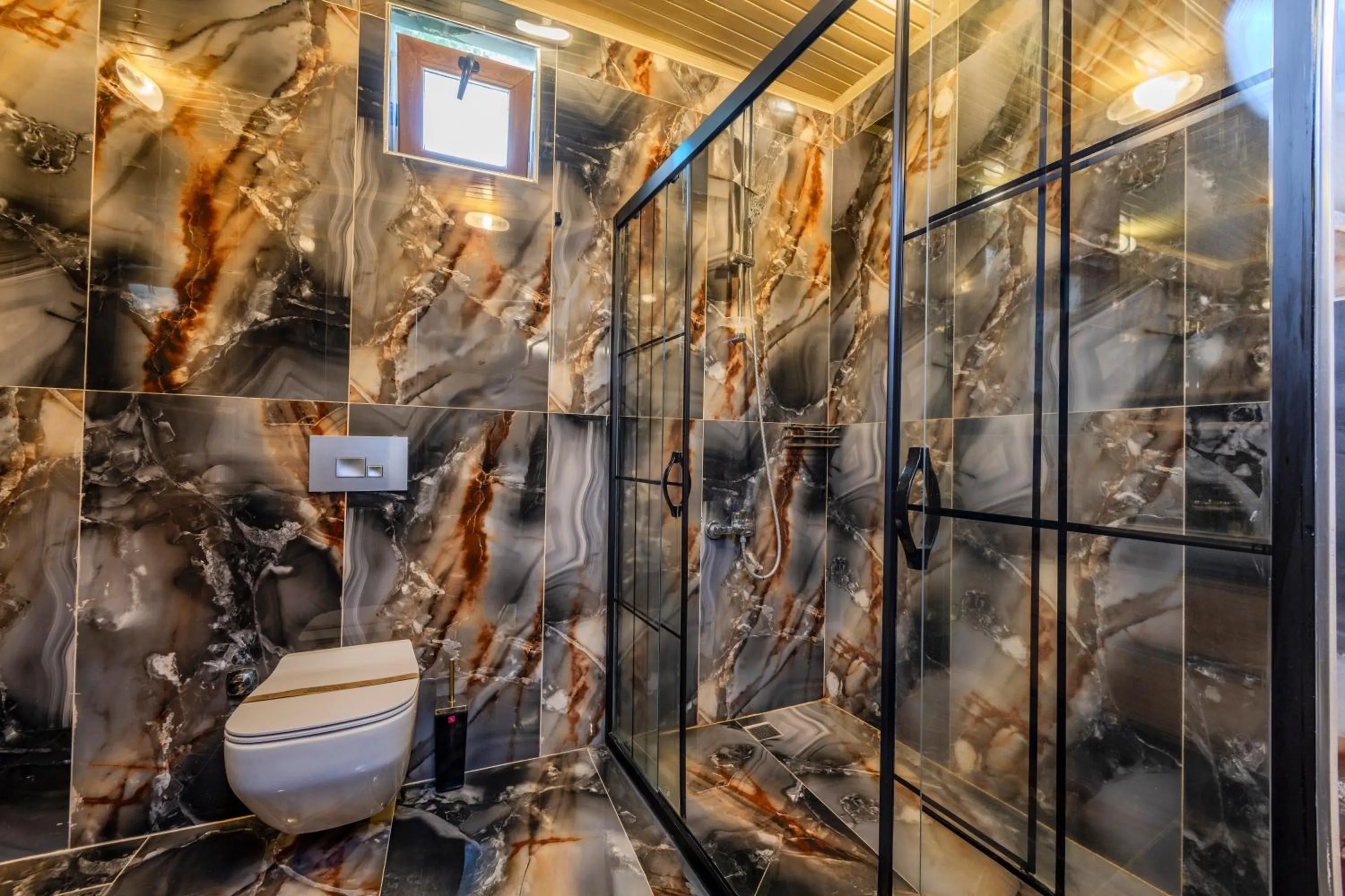 Shower in Kayatas Cave Suites