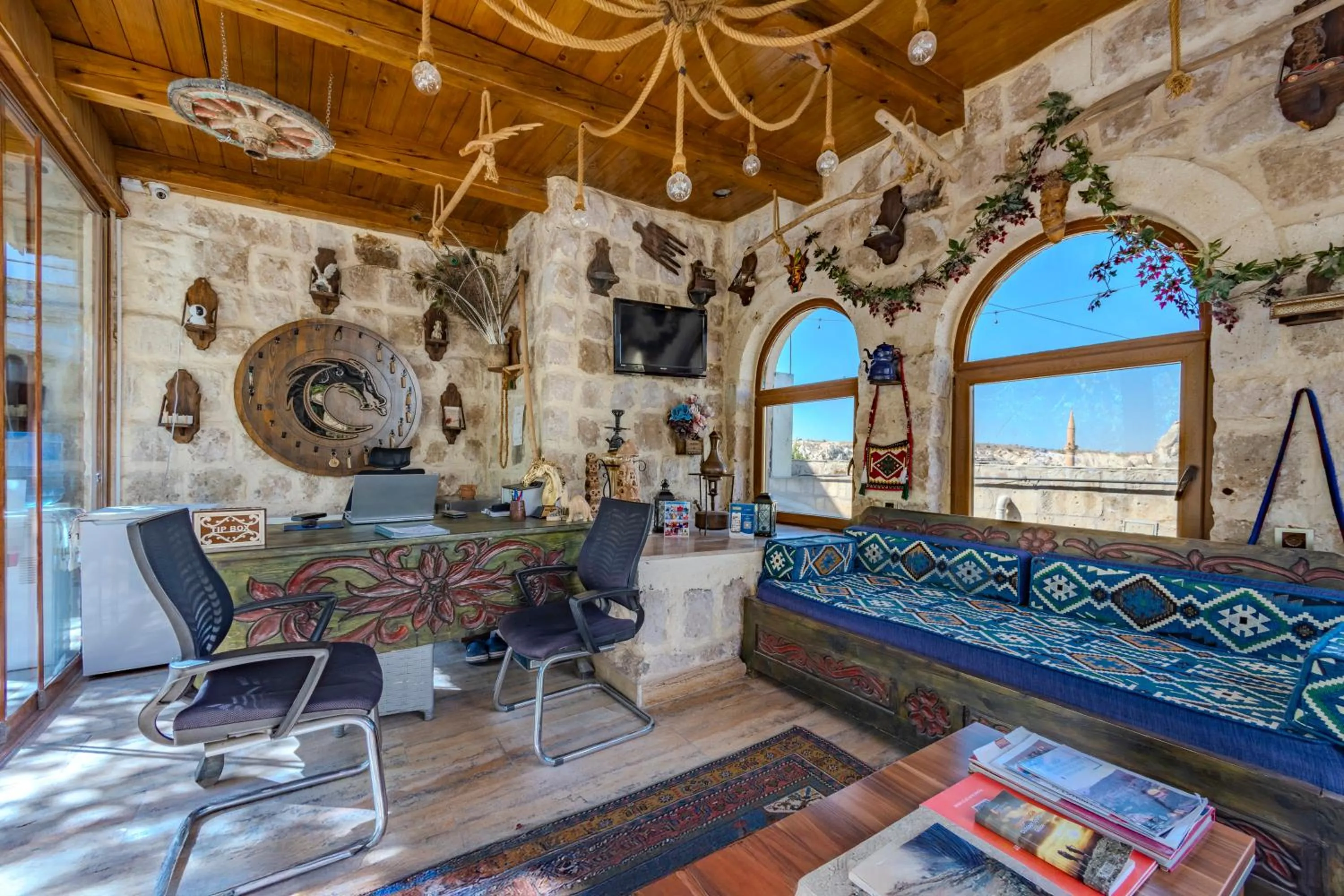 Lobby or reception in Kayatas Cave Suites