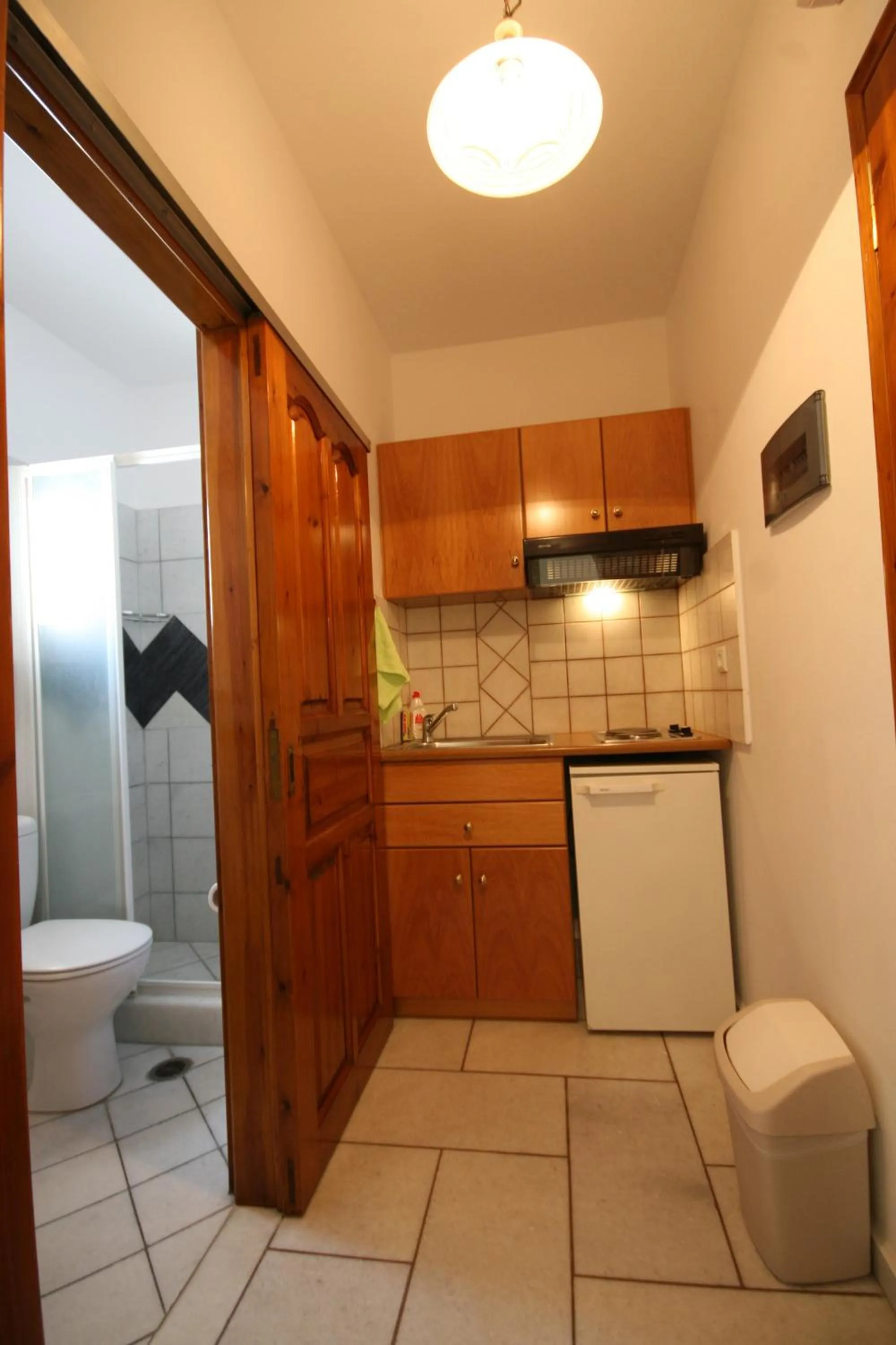 Kitchen or kitchenette in Aegeon Hotel