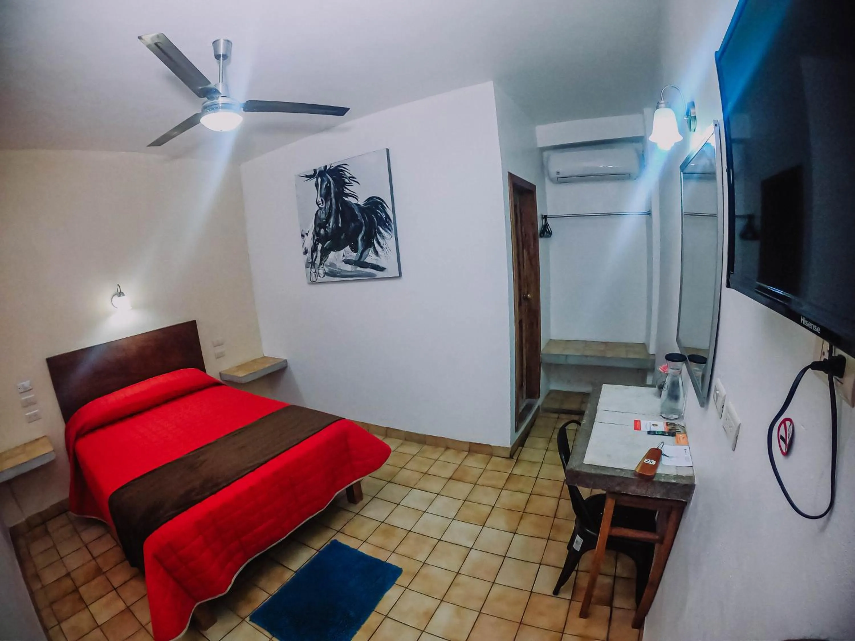 Bed in Hotel Cervantino