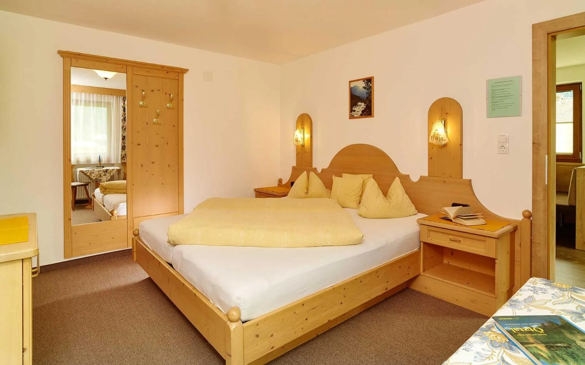 Photo of the whole room, Bed in Gästehaus Helga