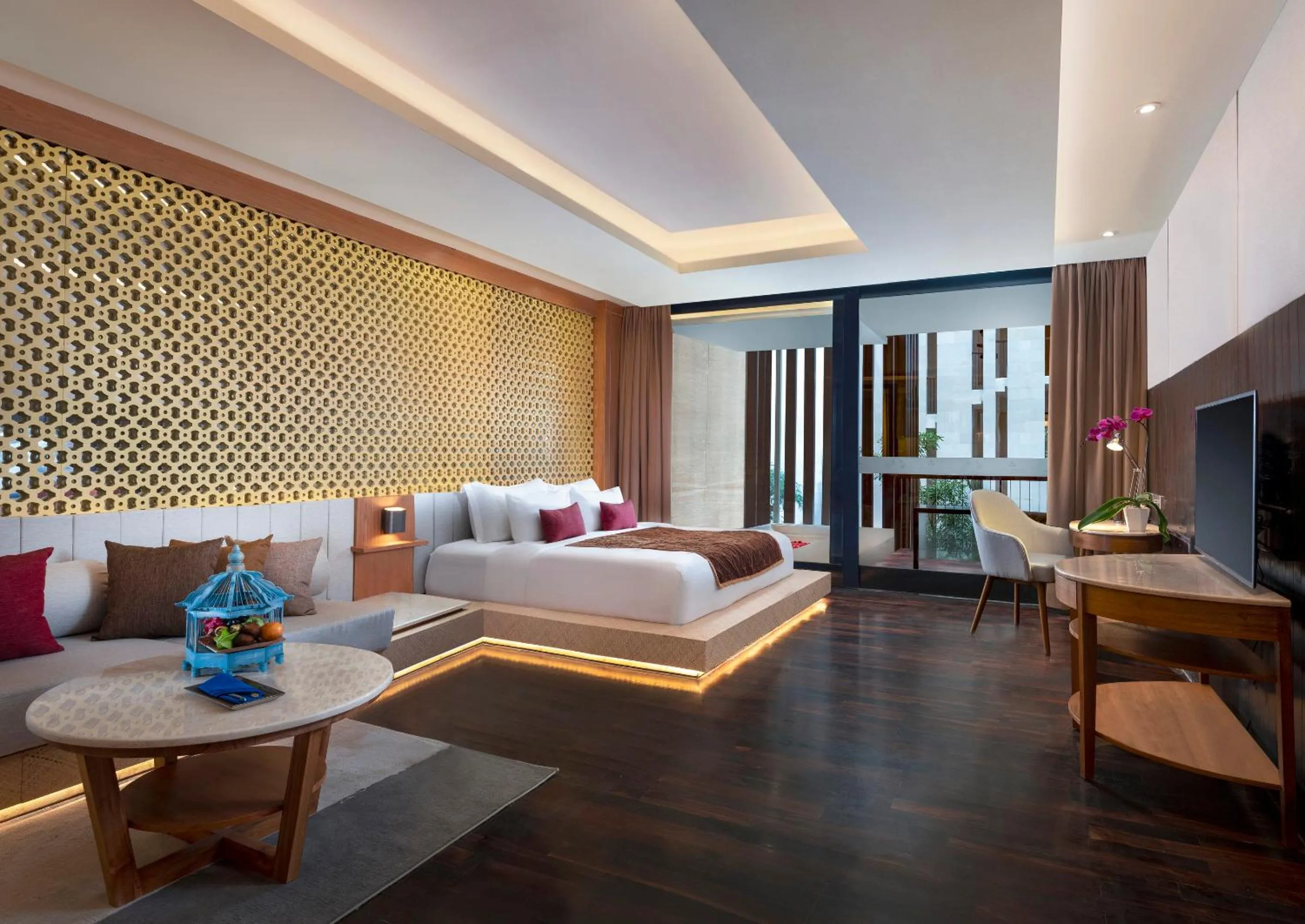 Living room, Bed in Grand Seminyak Lifestyle Boutique Bali Resort
