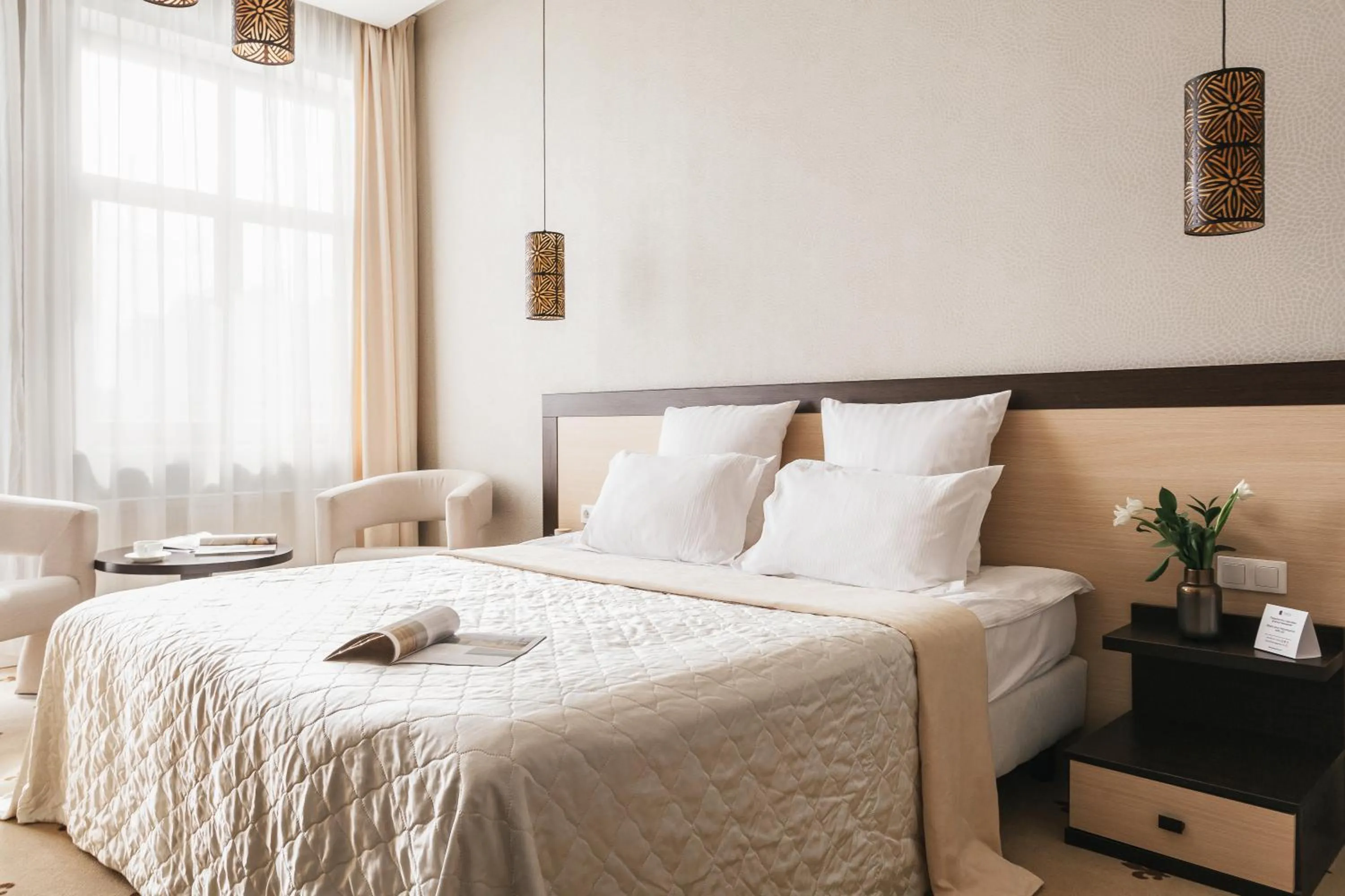 Bed in Ark Palace Hotel & SPA
