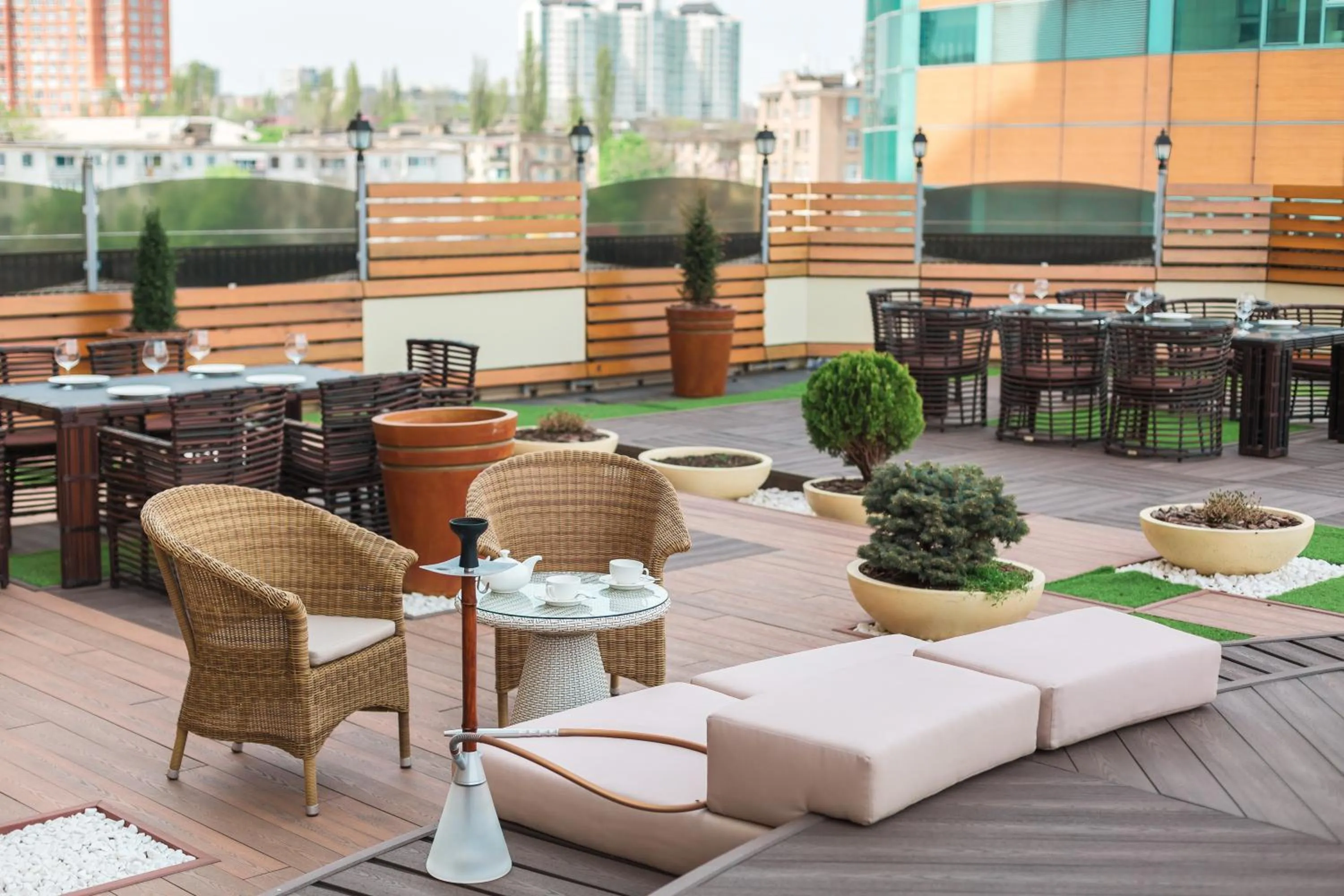 Patio in Ark Palace Hotel & SPA