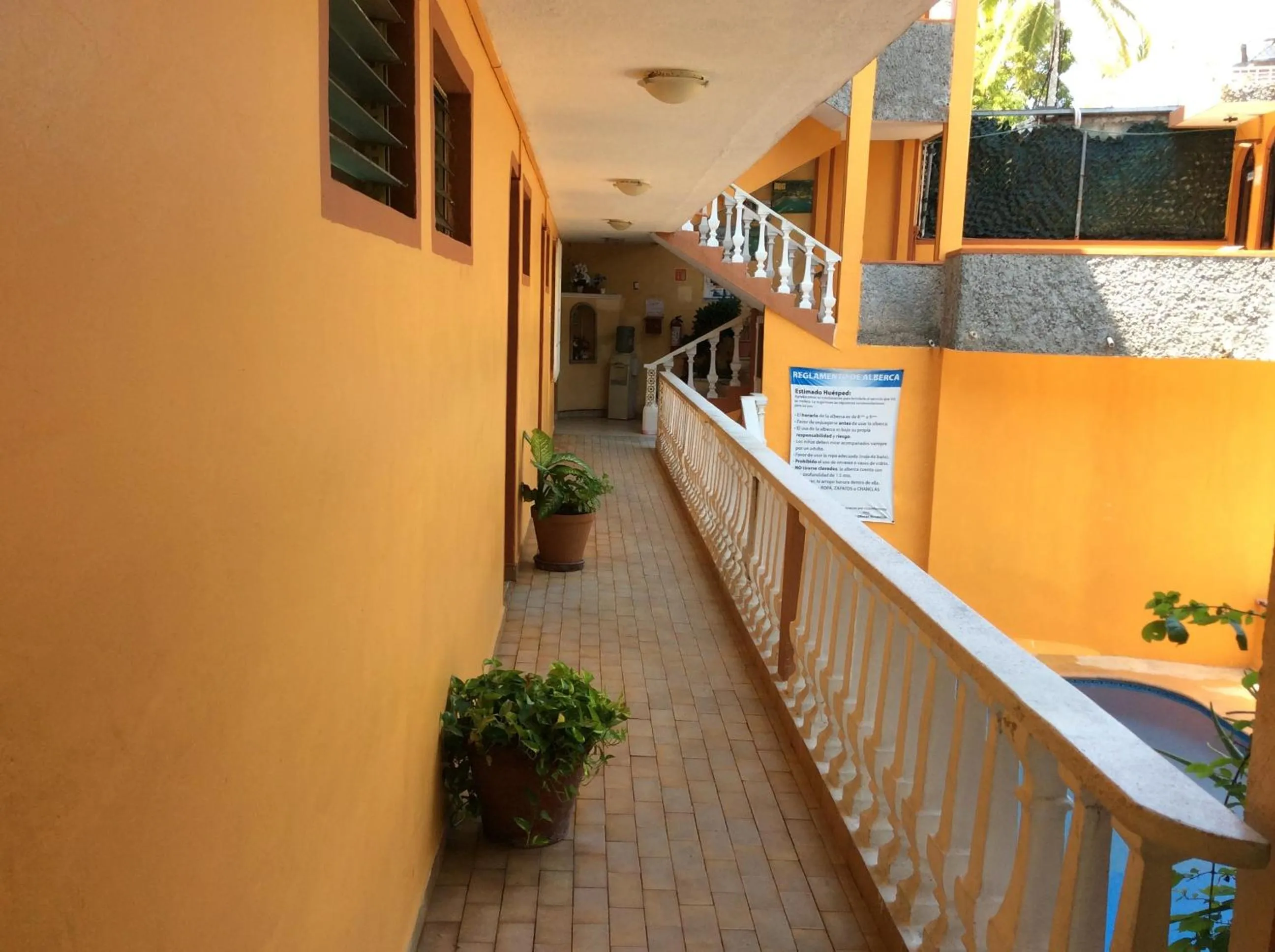 Pool view in Hotel Olimar