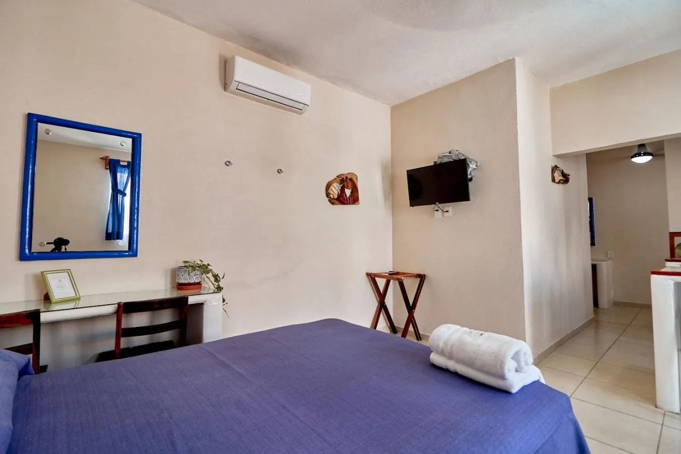 Bed in Bungalows Las Hamacas