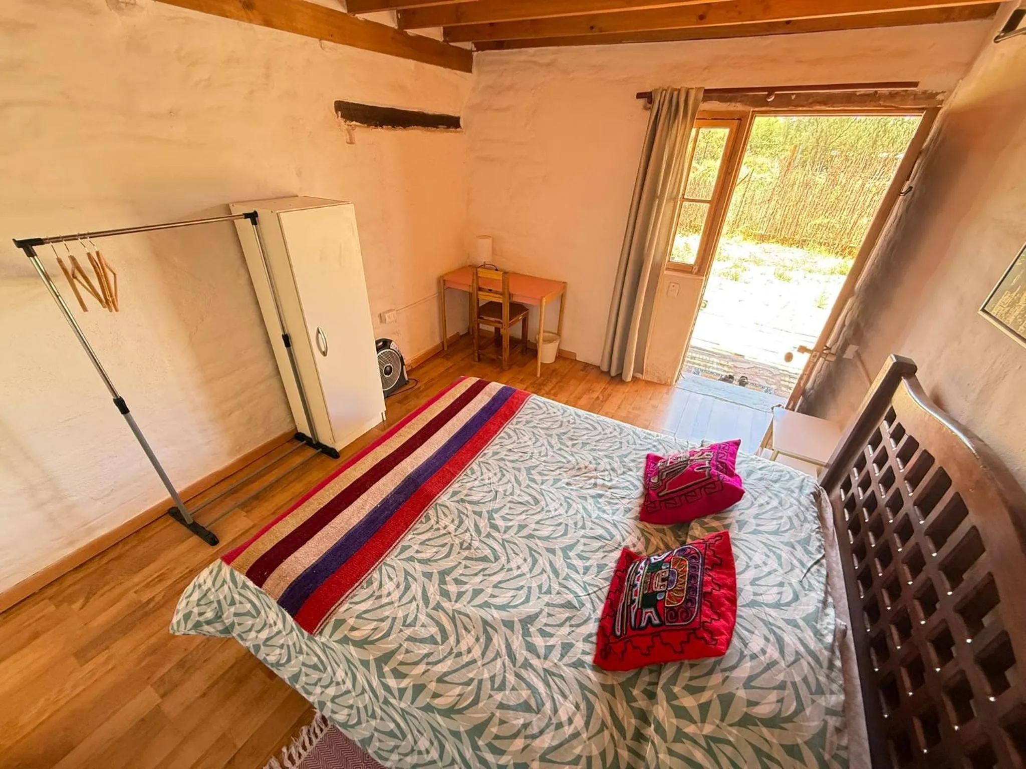 Patio, Bed in Atacama Lodge Rukazen Rústico