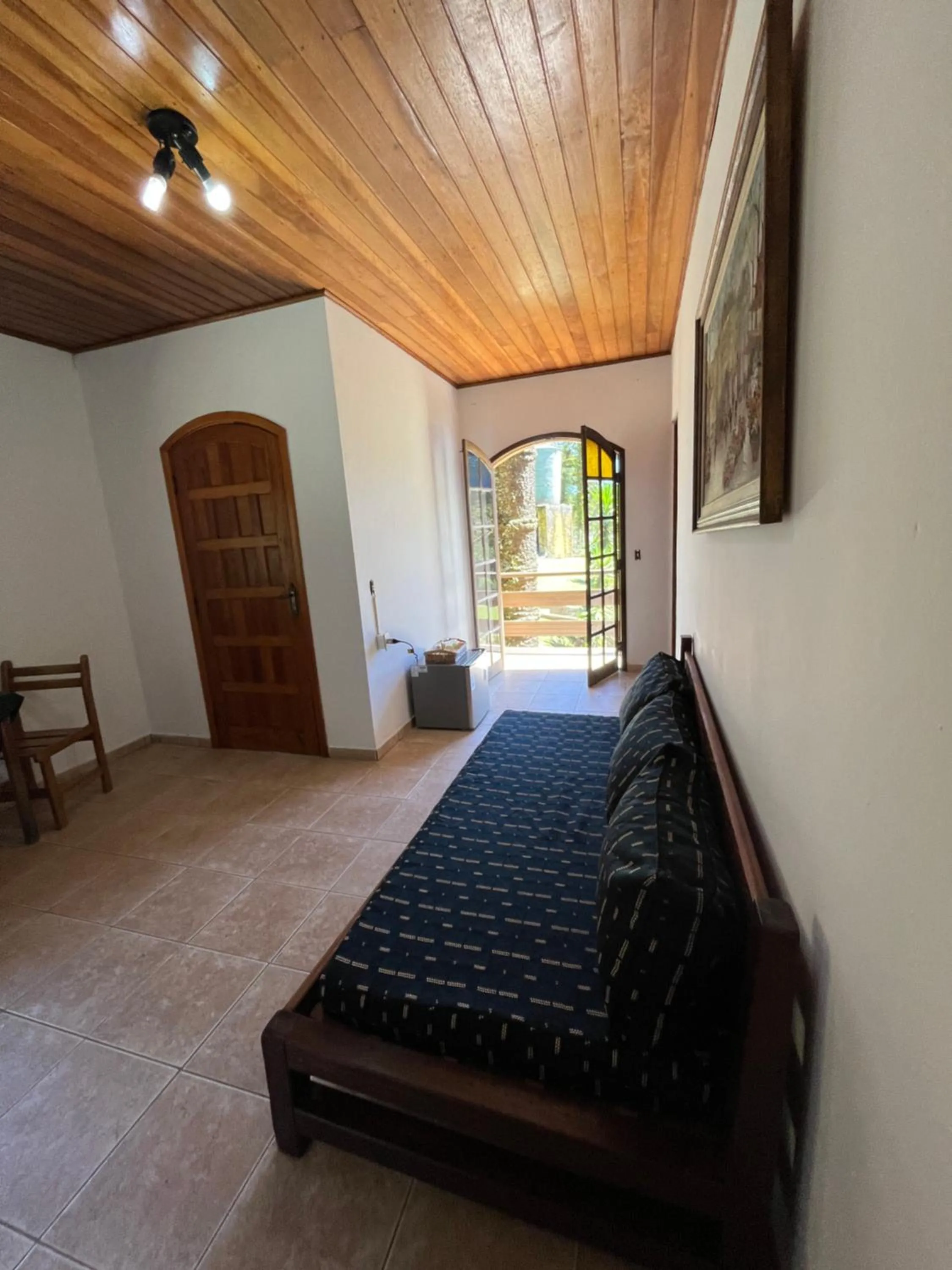 Living room, Bed in Pousada Sonho Verde
