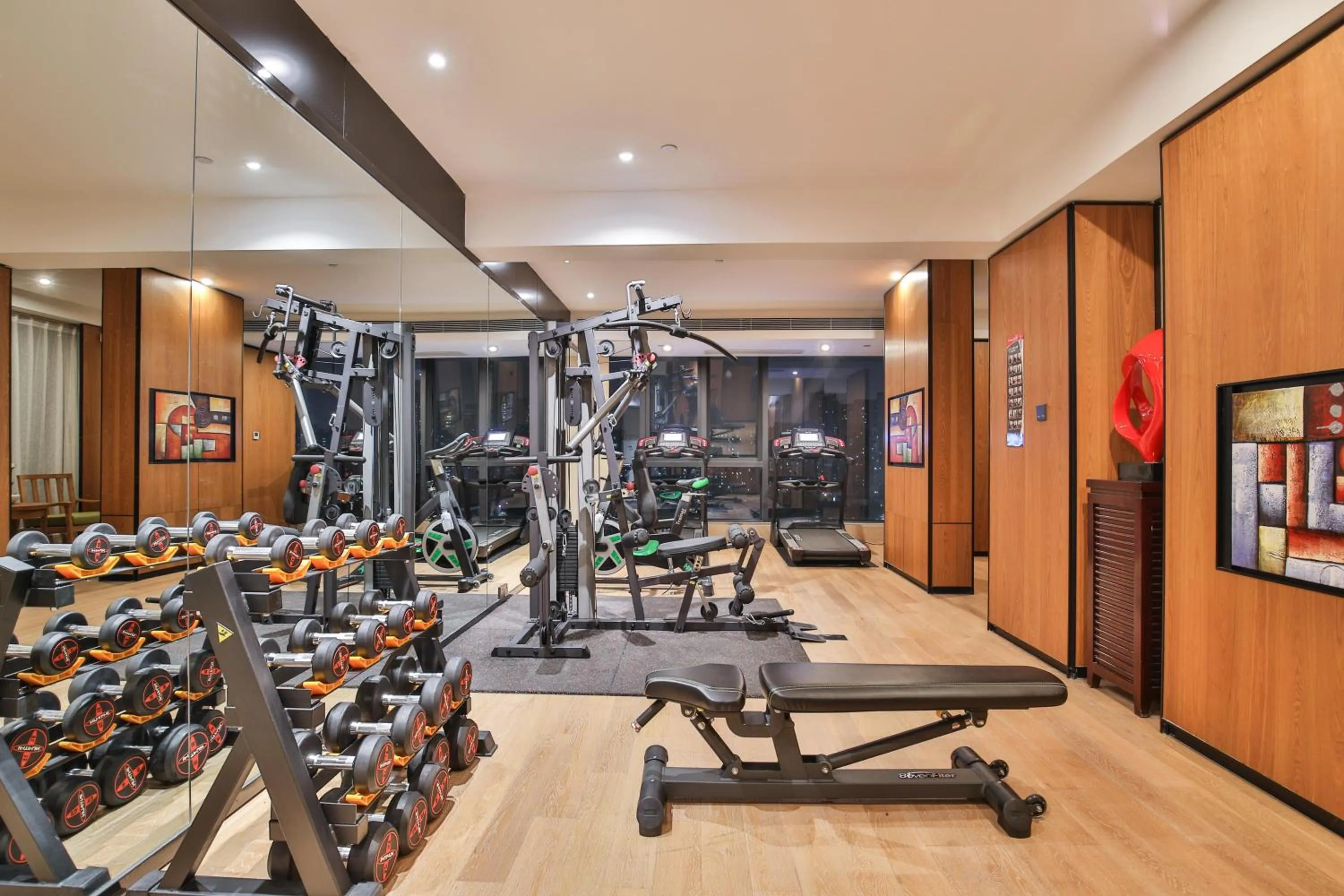 Fitness centre/facilities in SSAW Boutique Hotel Wenzhou Jiushan Lake