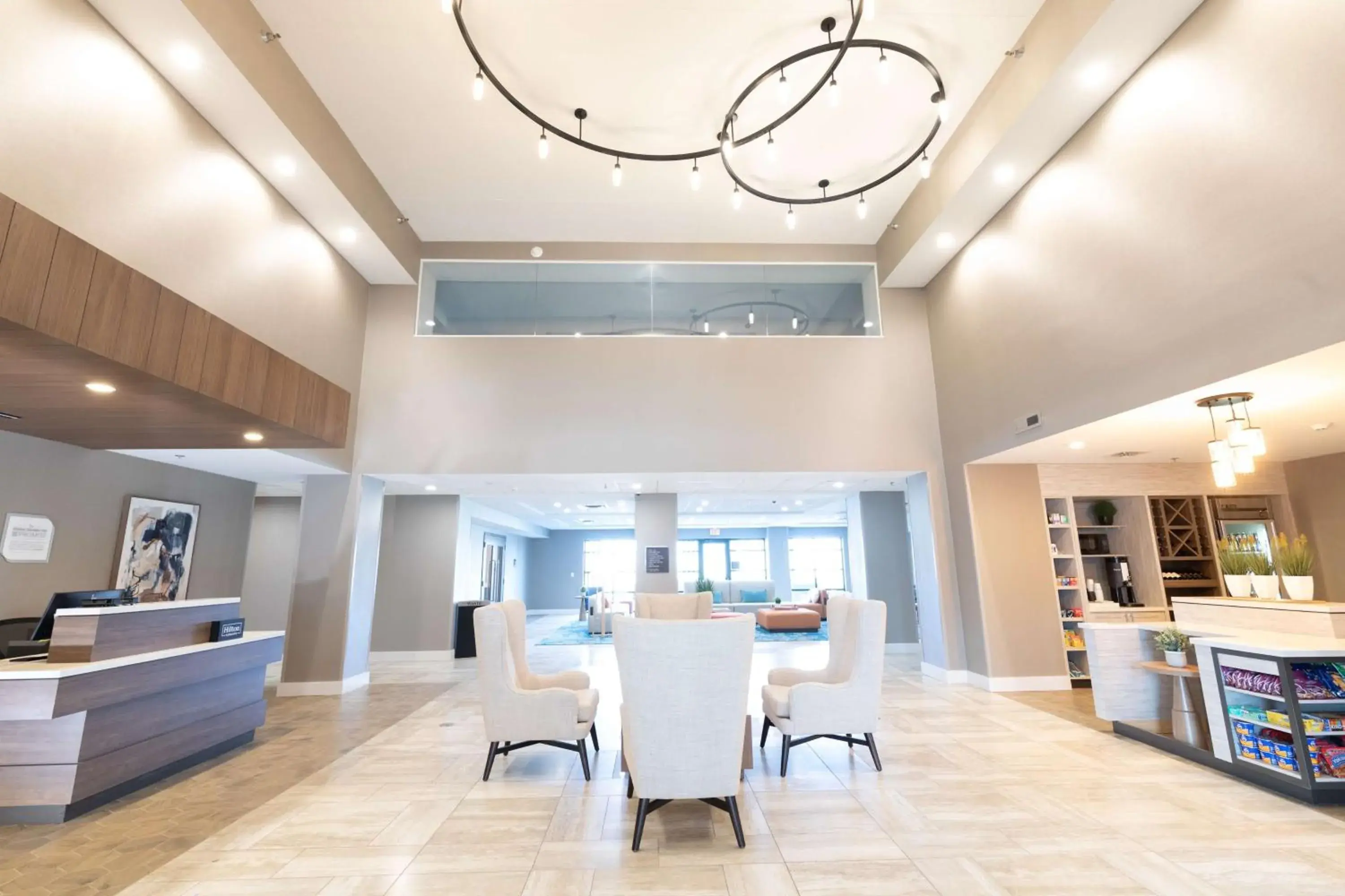 Lobby or reception in Hilton Garden Inn Des Moines Airport Lobby or reception in Hilton Garden Inn Des Moines Airport