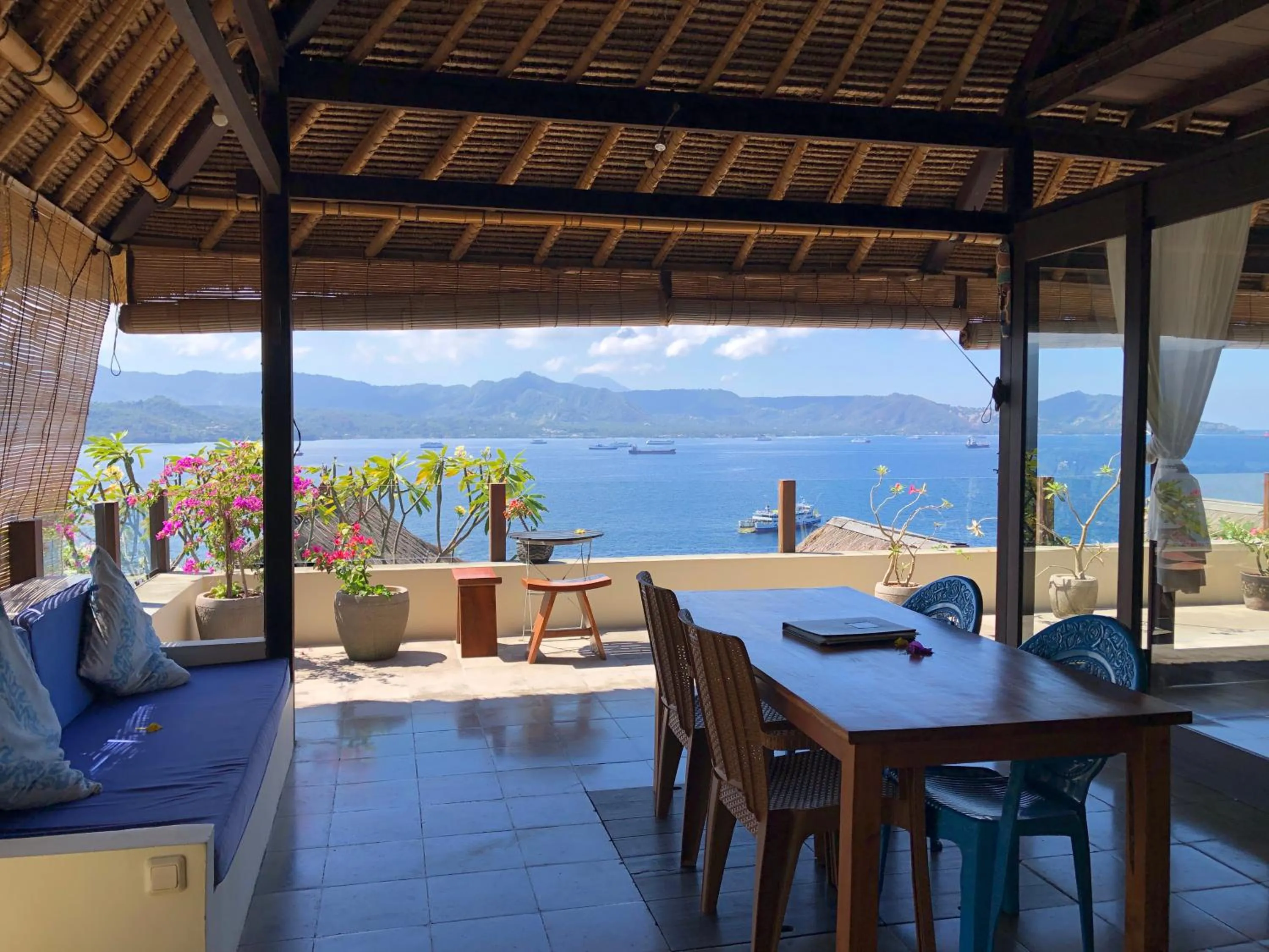 Seating area in Bloo Lagoon Eco Village