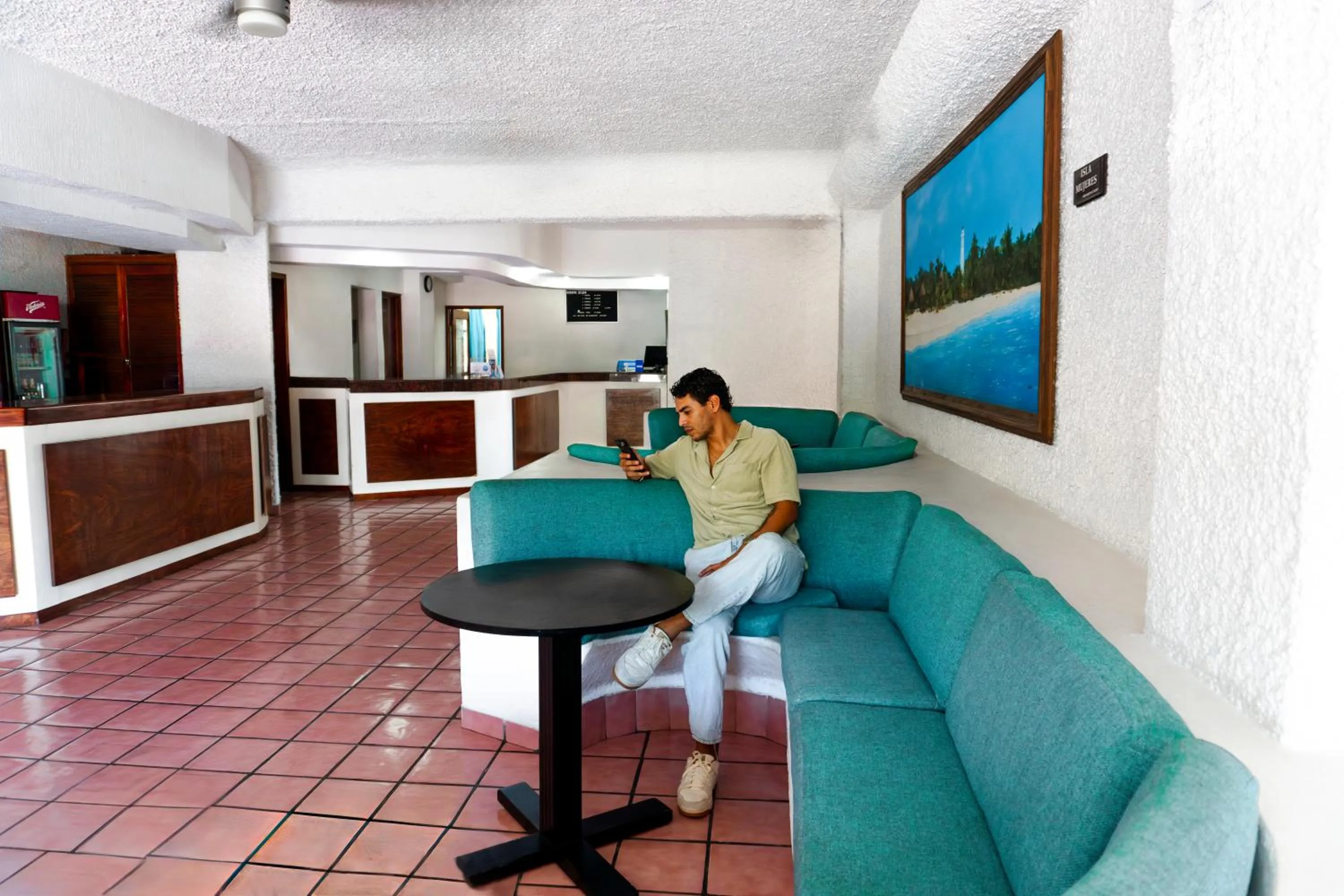 Lobby or reception in Hotel Antillano