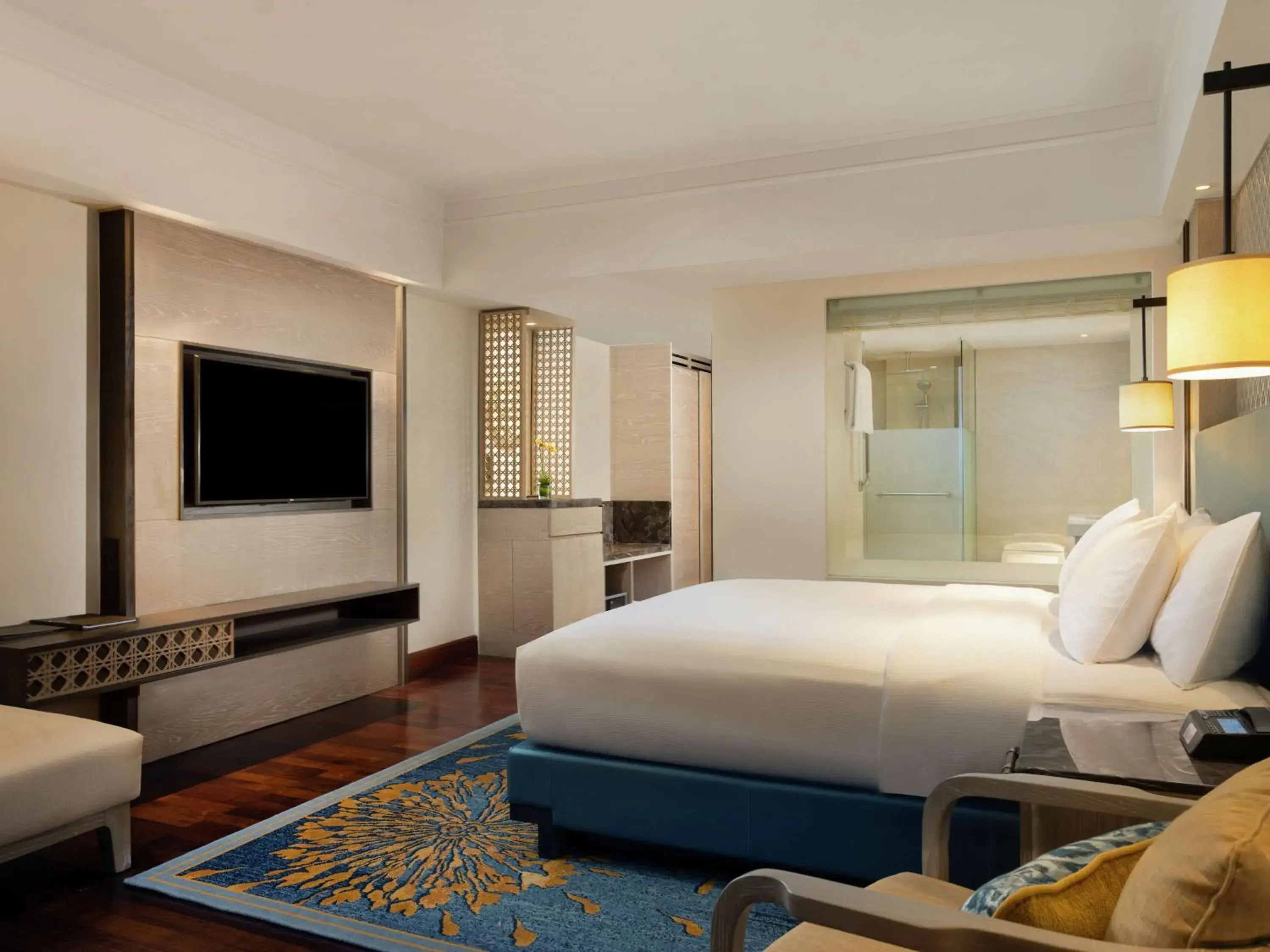 Bathroom, Bed in Hilton Bali Resort Bathroom, Bed in Hilton Bali Resort