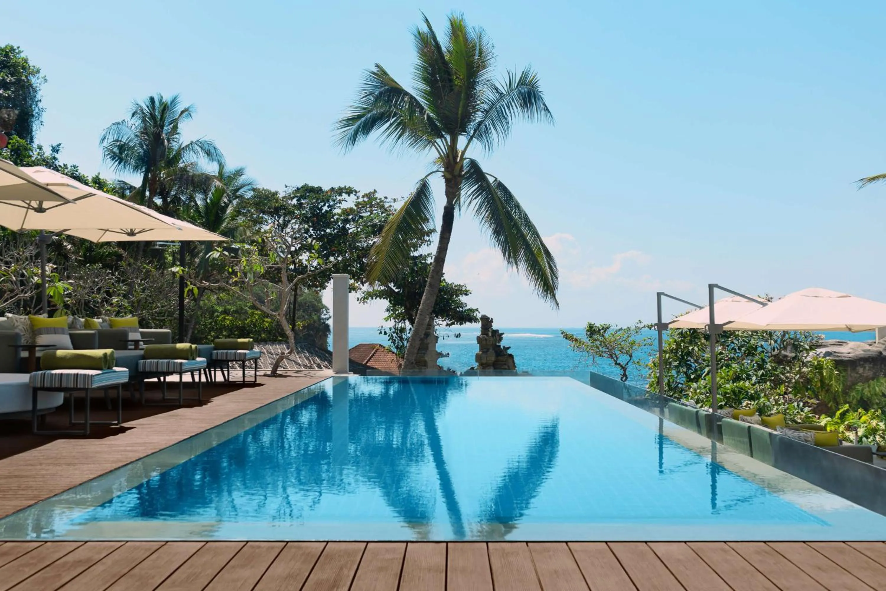 Pool view in Hilton Bali Resort