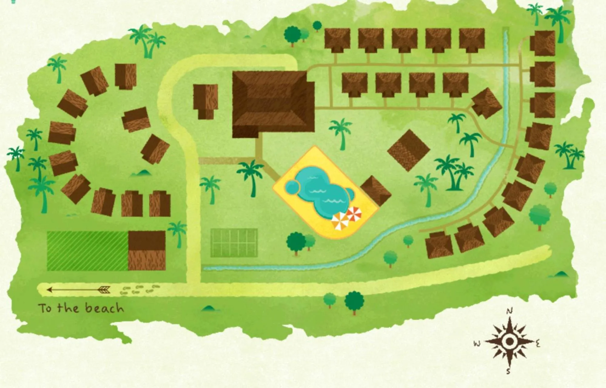 Bird's eye view in Shiralea Backpackers Resort