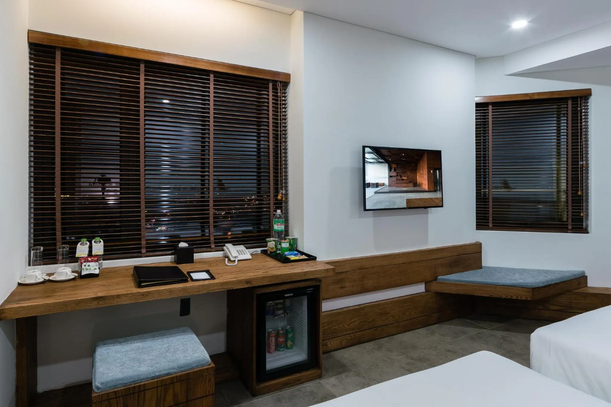 View (from property/room), Bed in Joy Trip Hotel & Spa Nha Trang