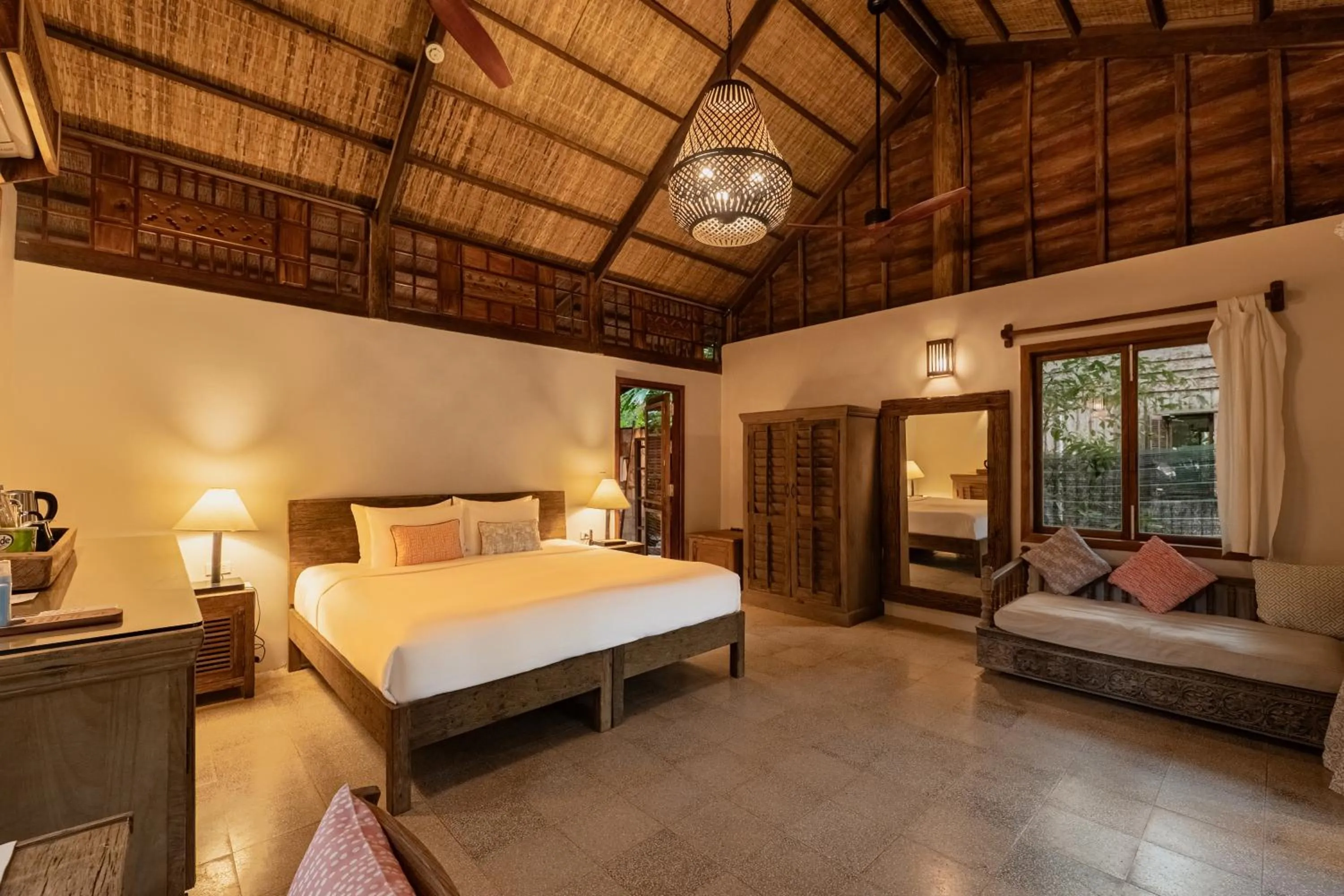 Bed in Mango Bay Resort