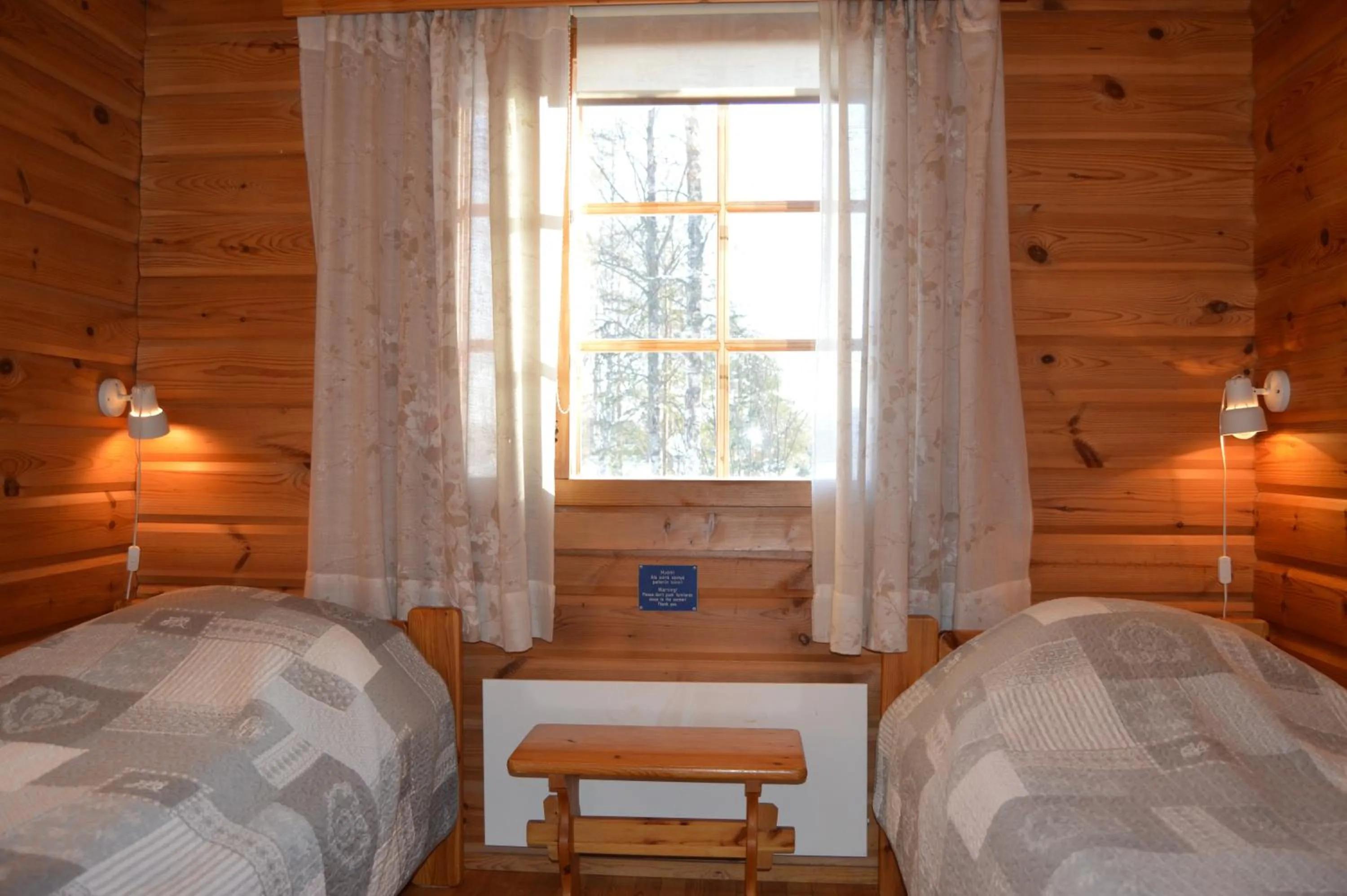 Bedroom, Bed in Rinnepelto Holiday Cottages