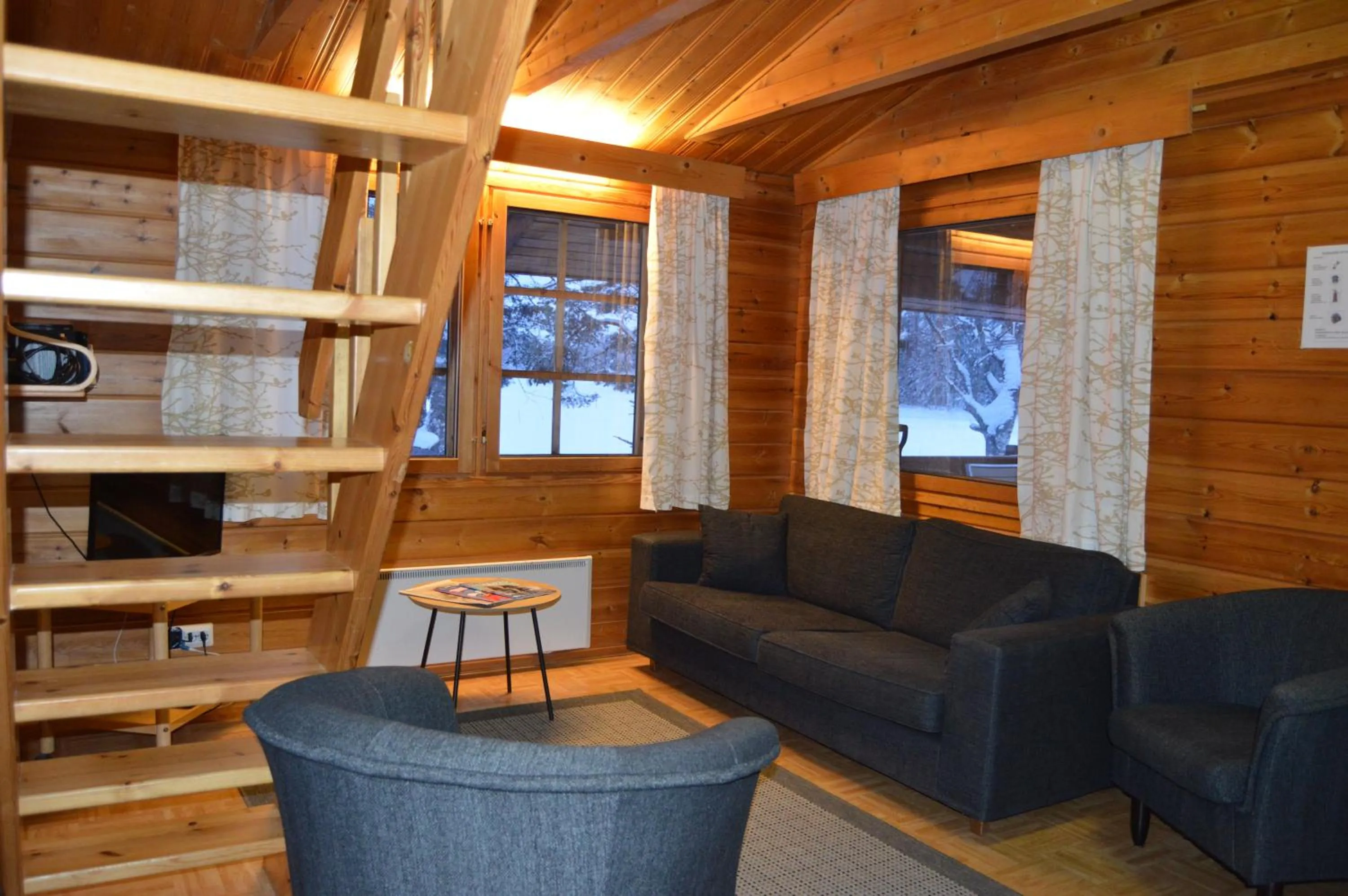 Living room in Rinnepelto Holiday Cottages