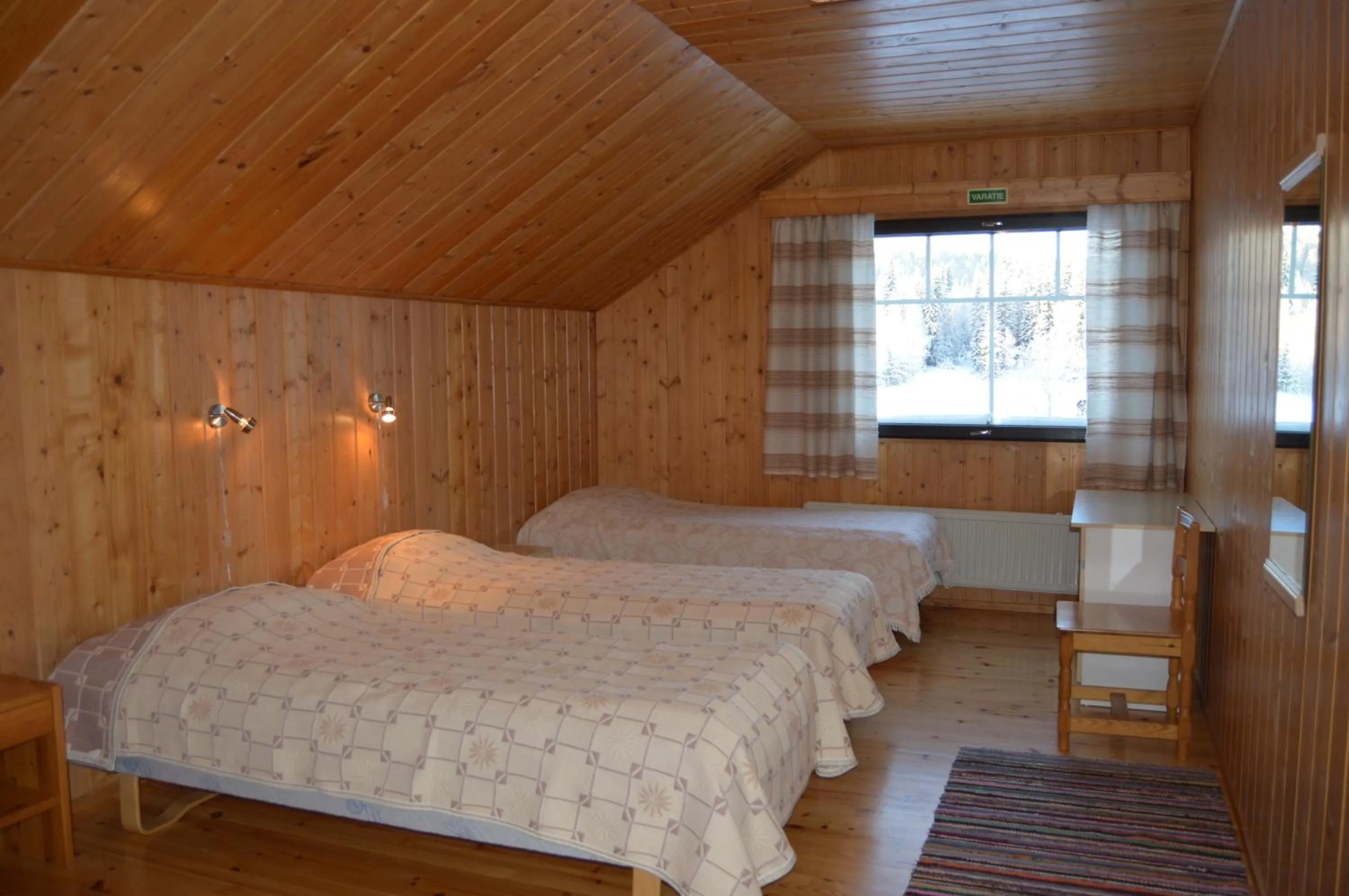 Bedroom, Bed in Rinnepelto Holiday Cottages