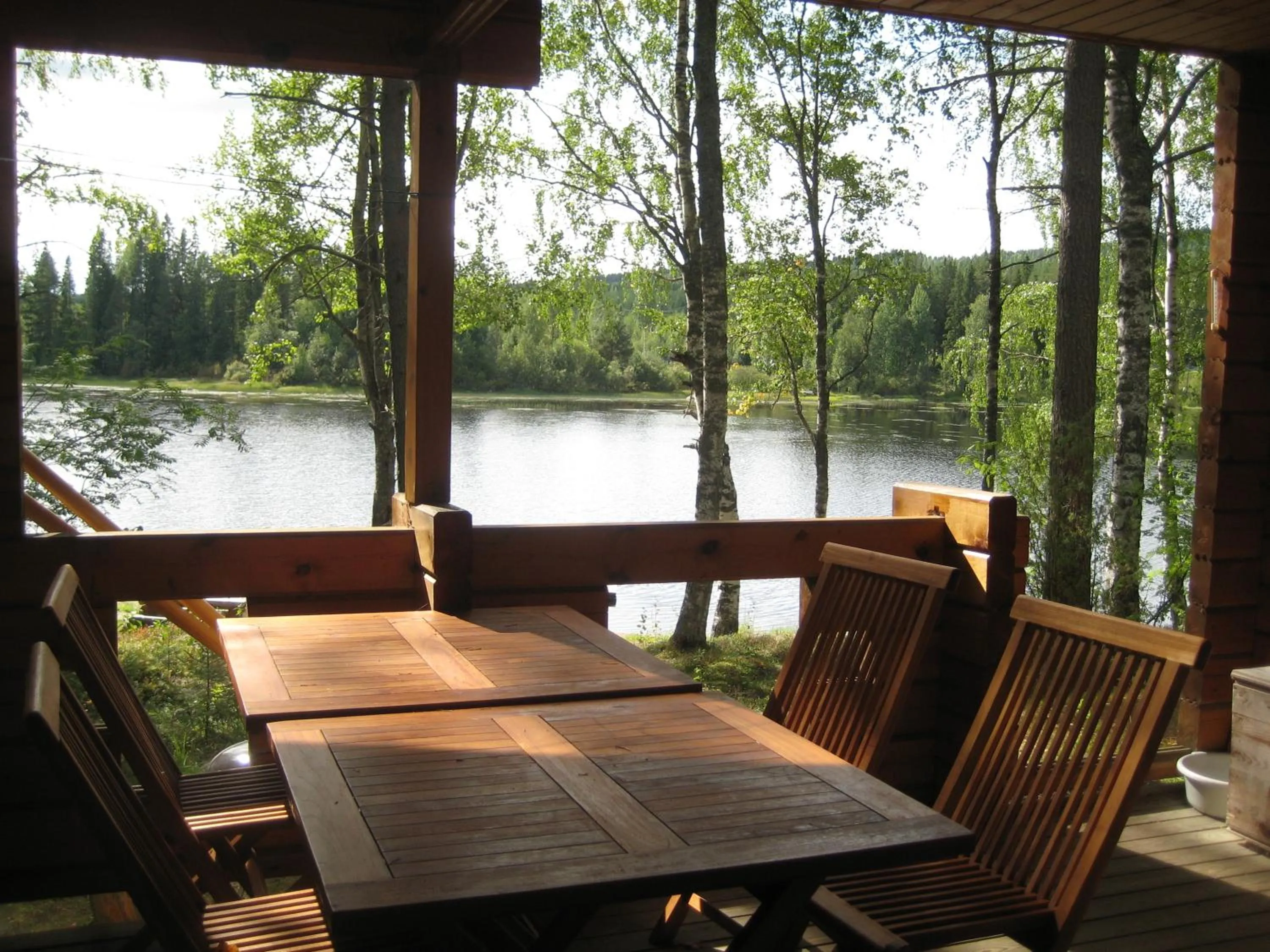 Balcony/Terrace in Rinnepelto Holiday Cottages
