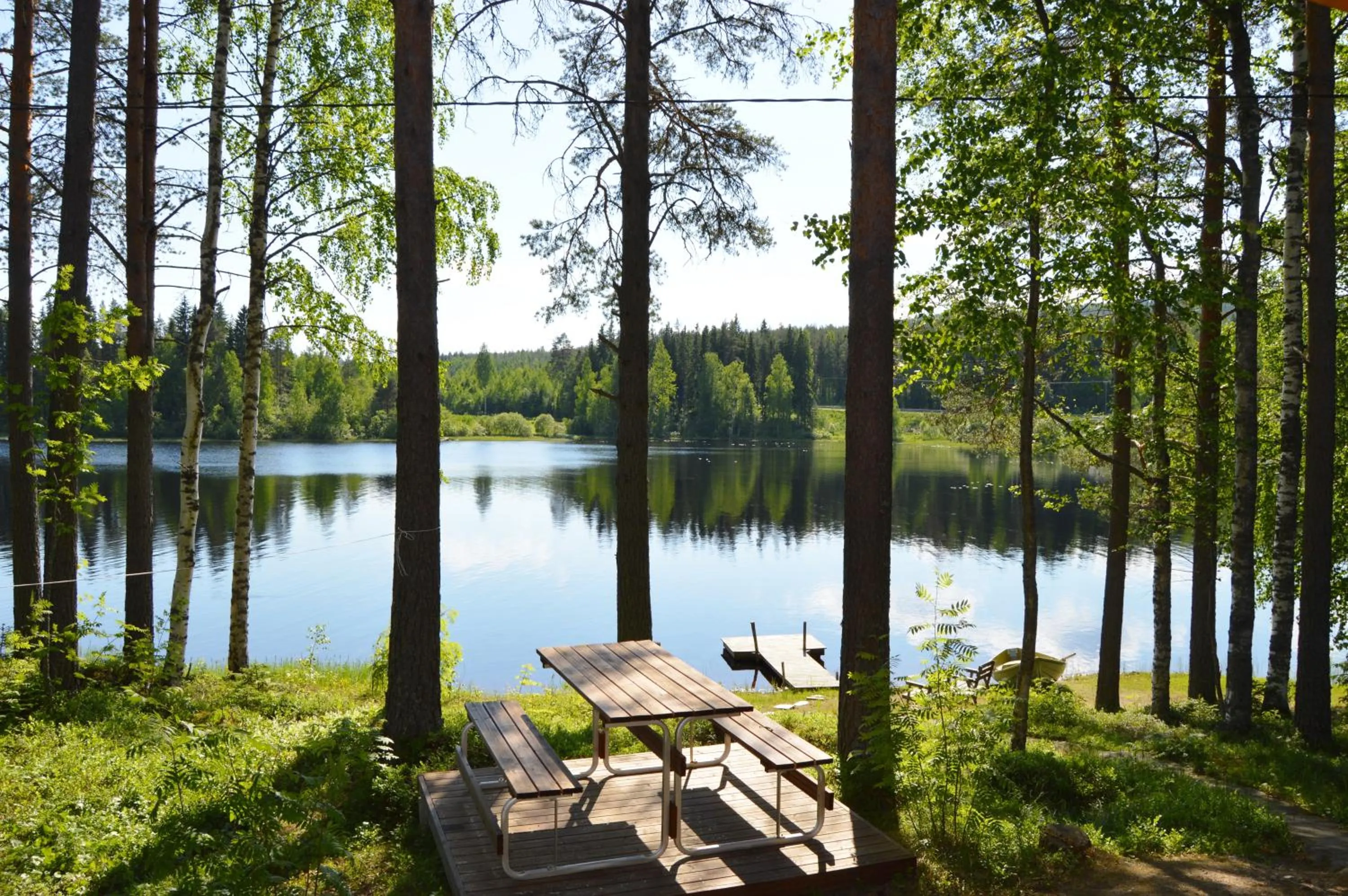 Lake view in Rinnepelto Holiday Cottages
