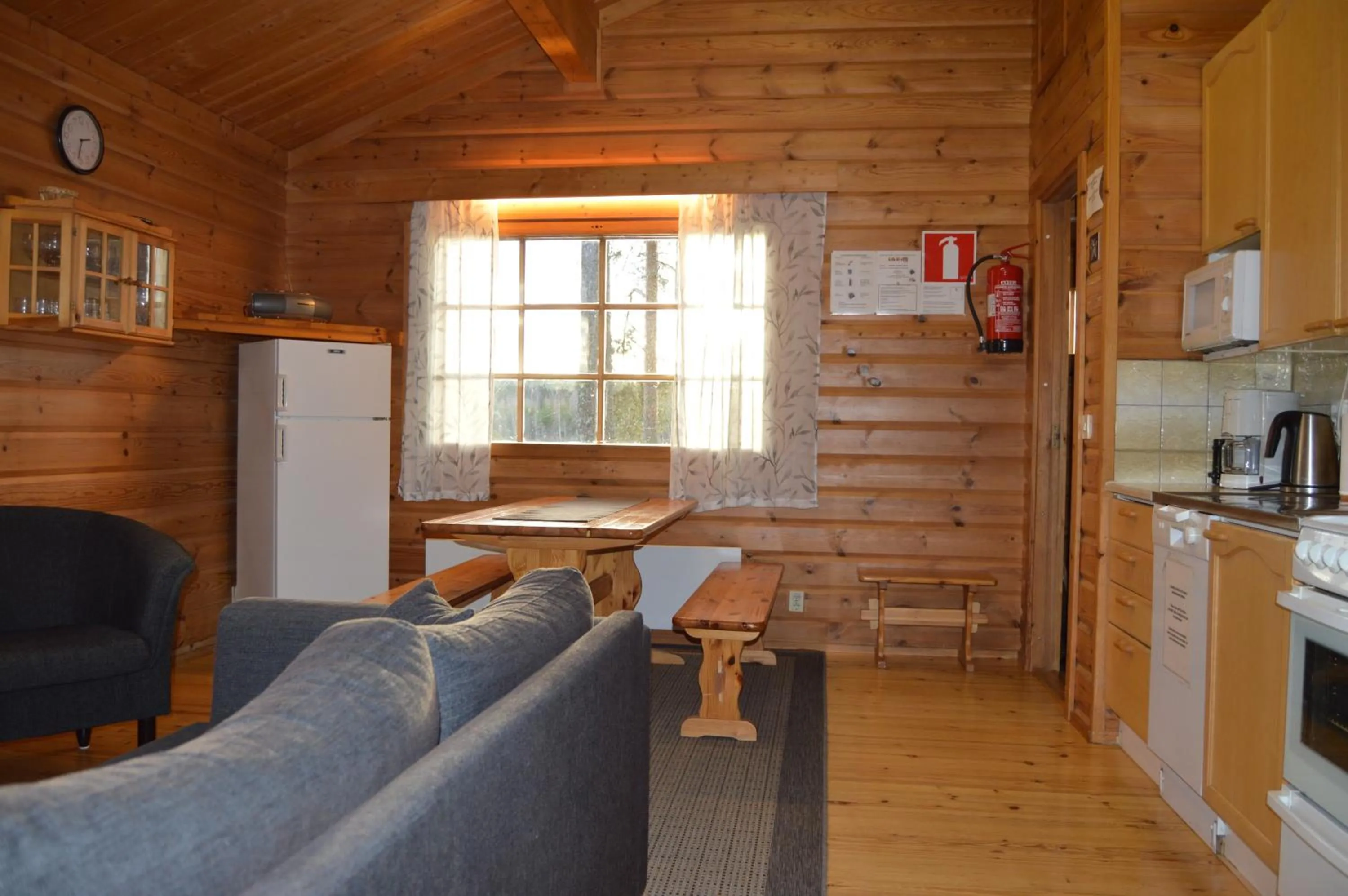 Living room in Rinnepelto Holiday Cottages