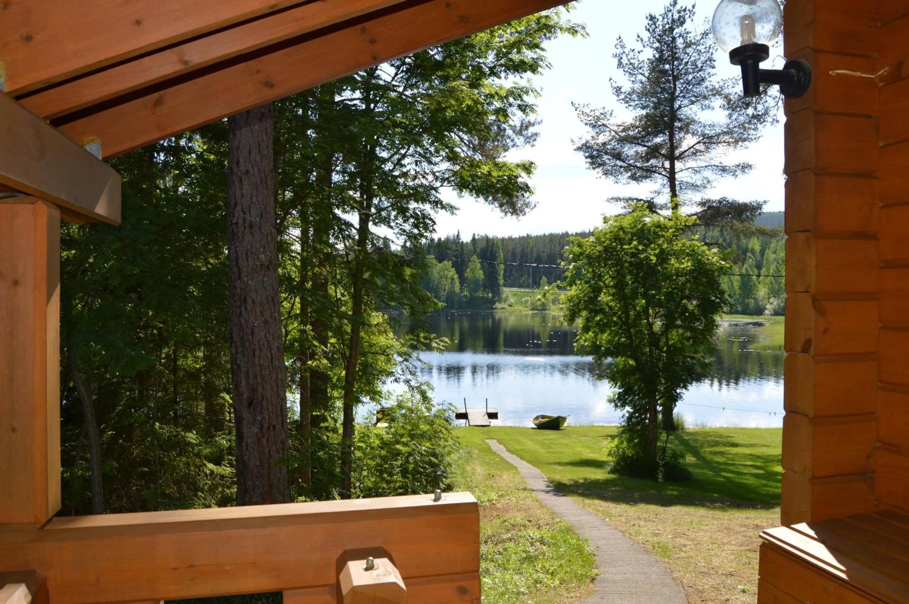 Patio in Rinnepelto Holiday Cottages