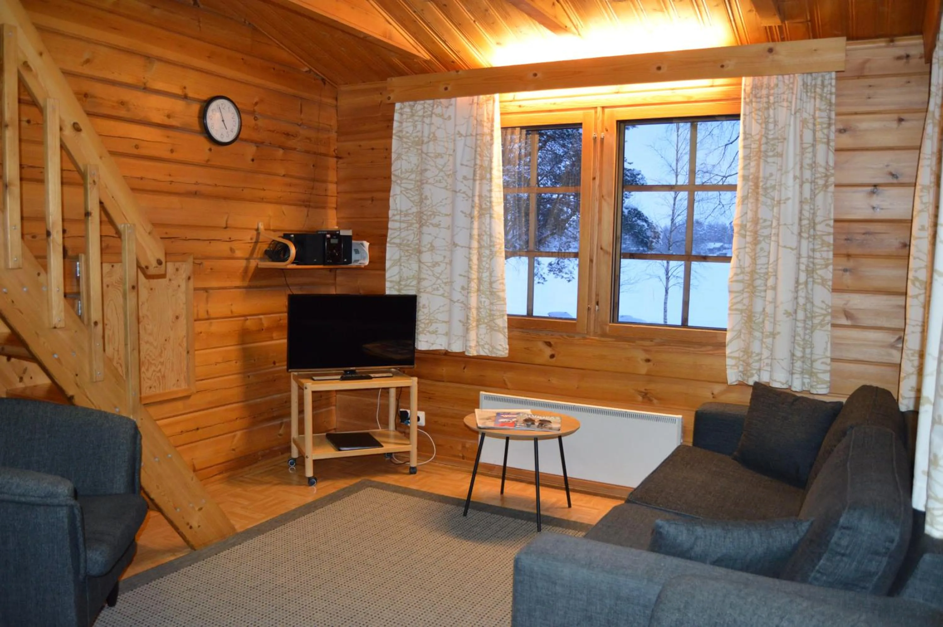 Living room in Rinnepelto Holiday Cottages