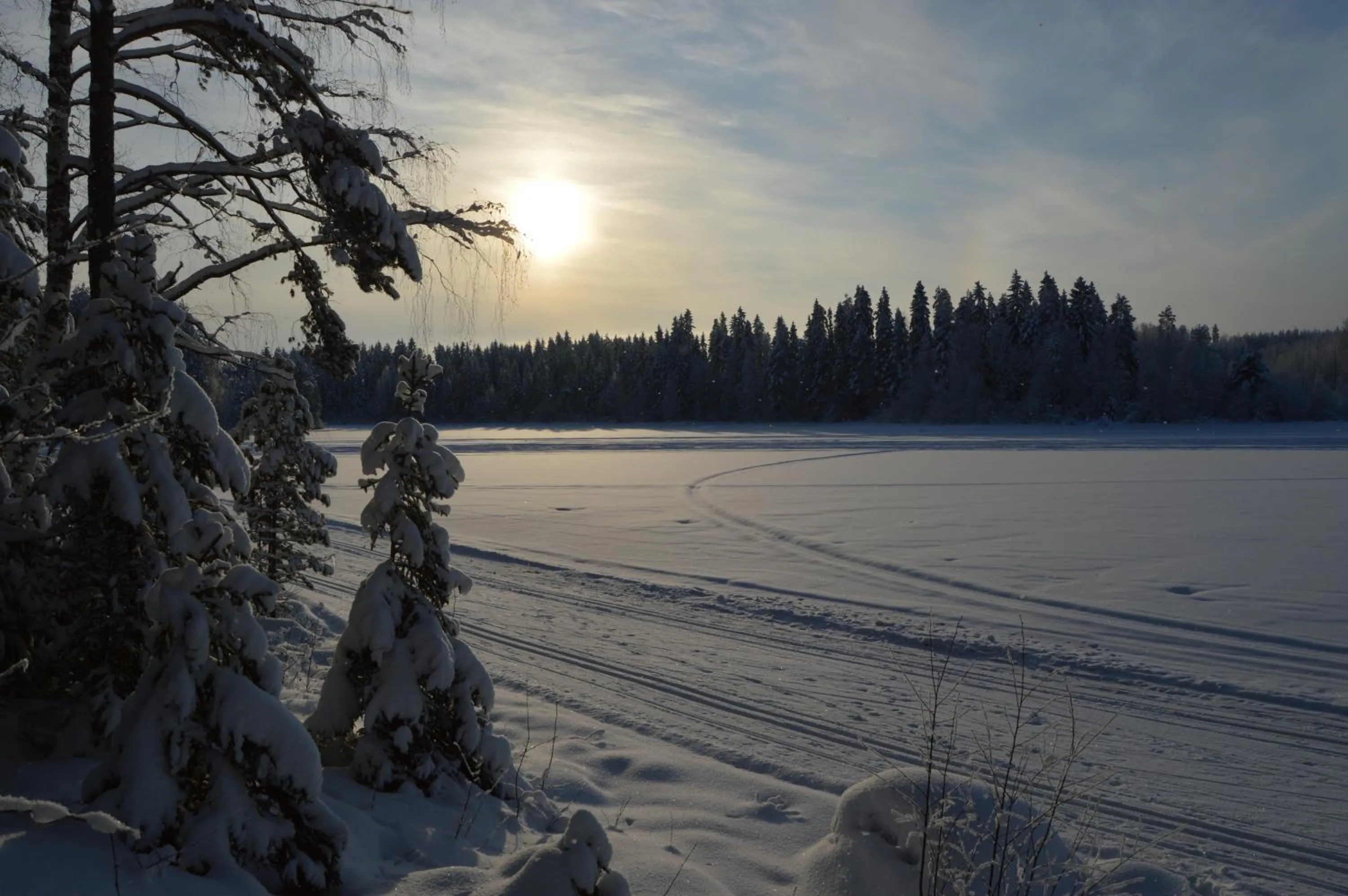 Winter in Rinnepelto Holiday Cottages