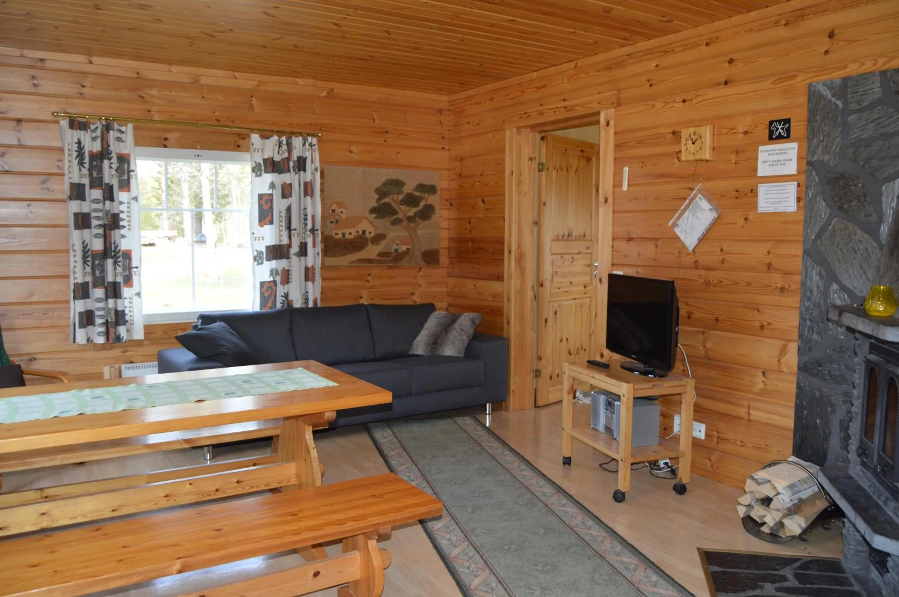 Living room in Rinnepelto Holiday Cottages